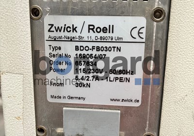 ZWICK BDO-FB030TN tensile testing machine