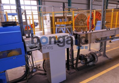 TROESTER steel rope / Prestressed concrete strand extrusion line