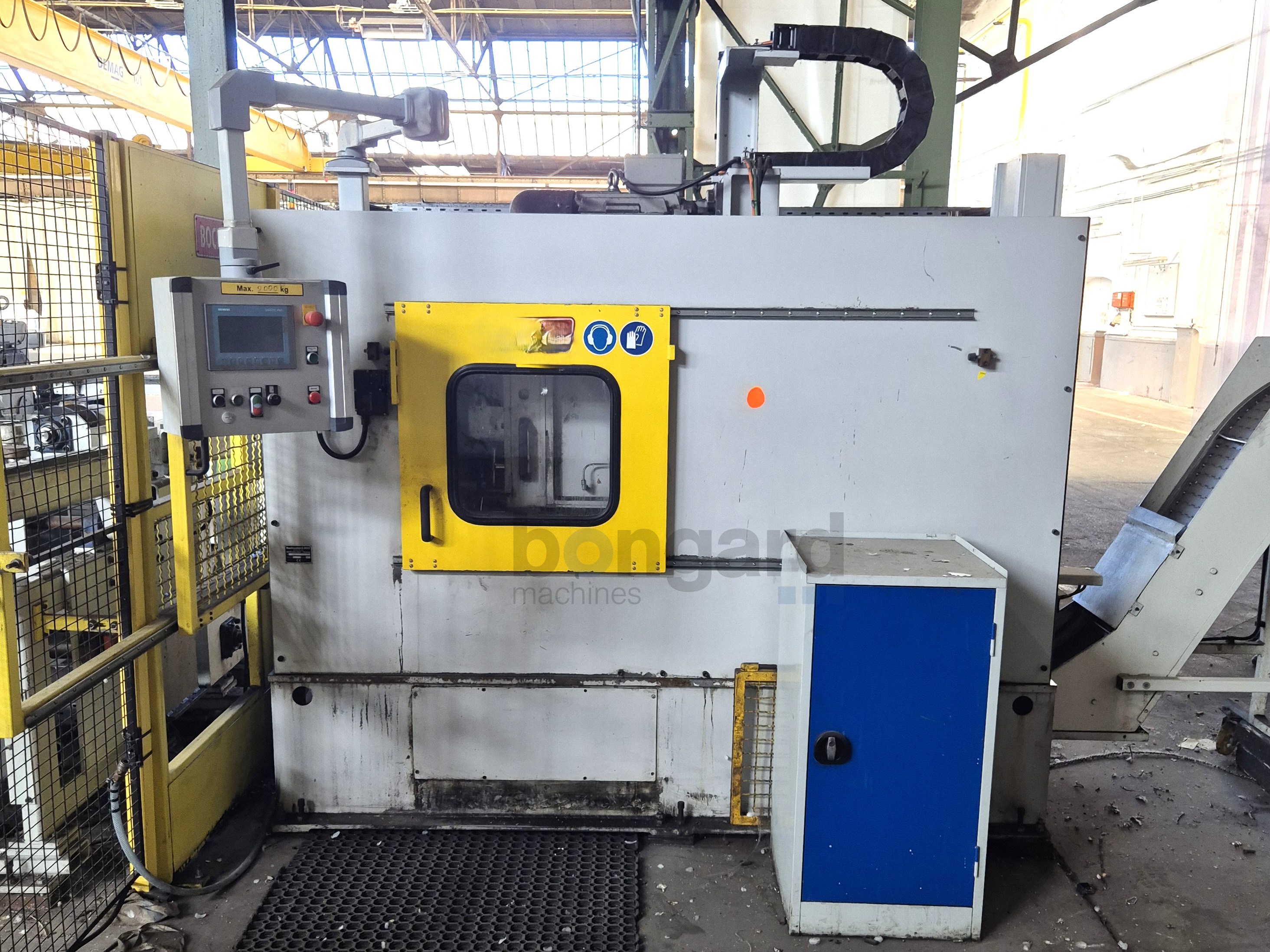 BOCK ASM-3 halbautomatische Anspitzschälmaschine mit Vereinzelung und Zuführung