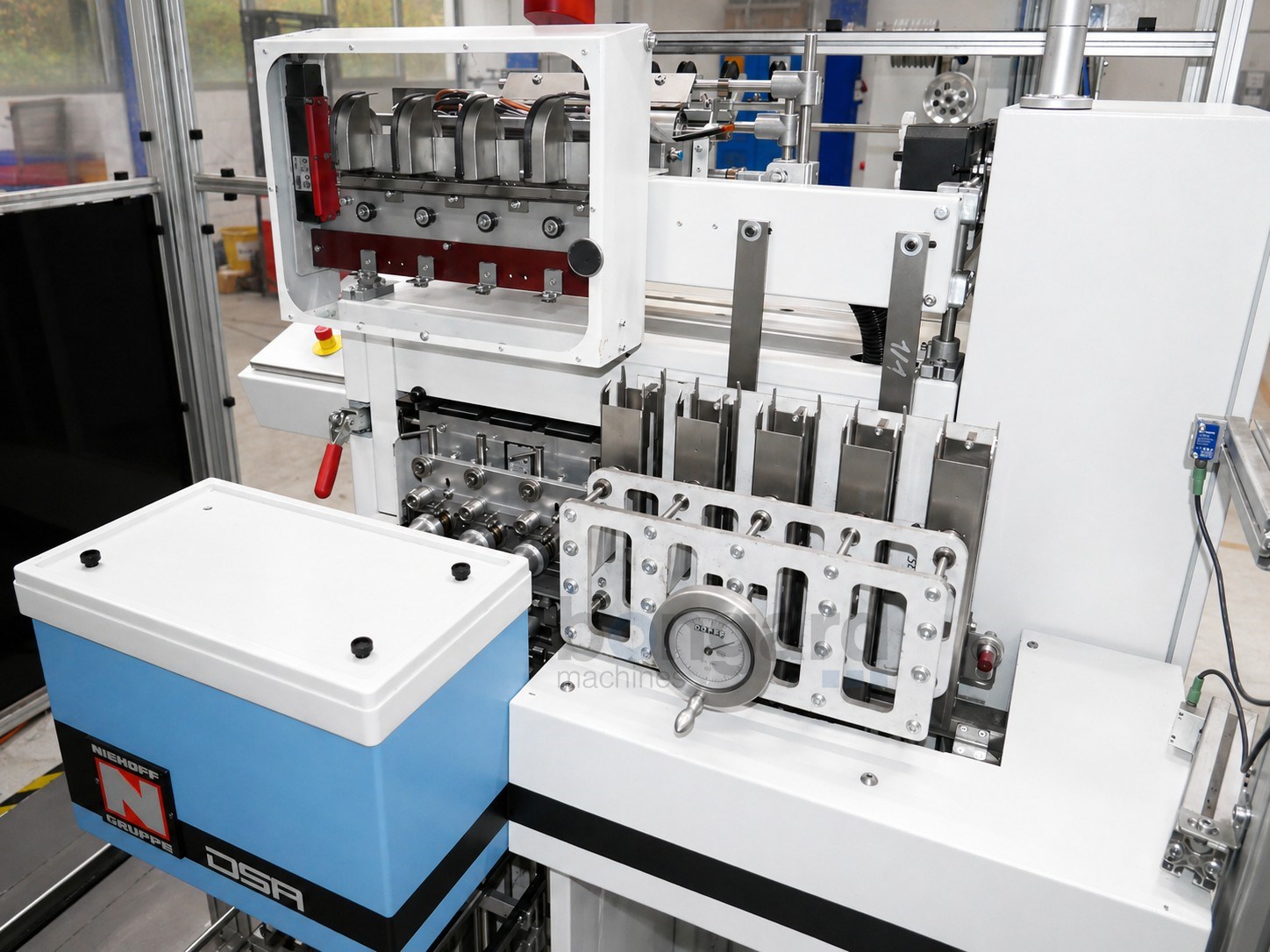 NIEHOFF DSA4 rewinding line for braiding spools