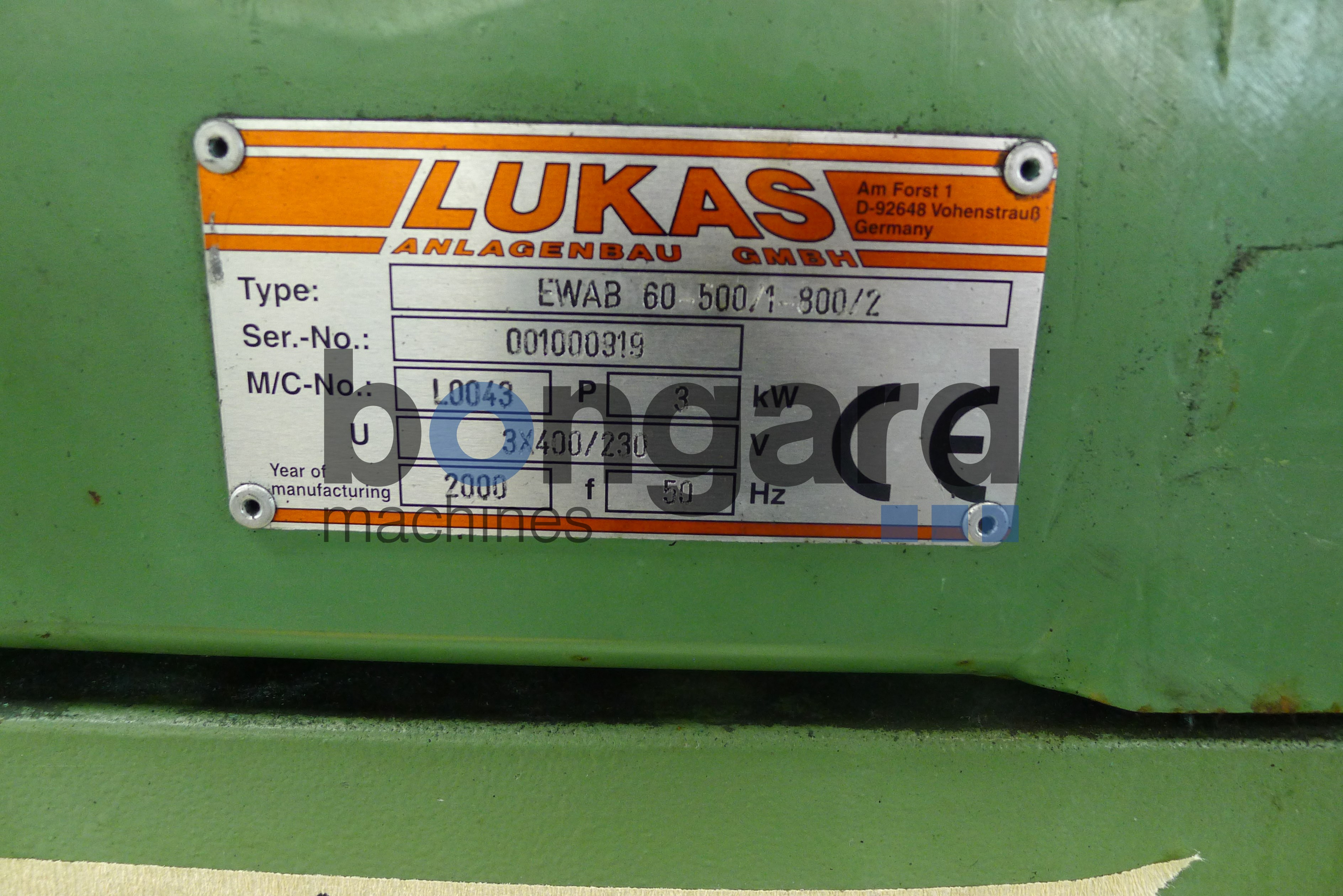LUKAS EWAB 60-500/1-800/2 enrouler de pot