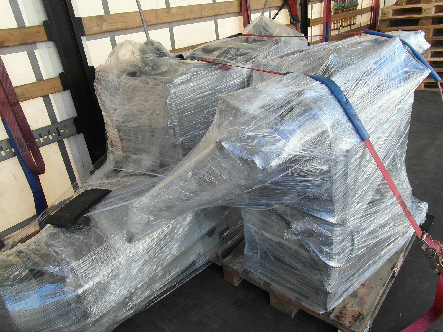 secured loaded truck