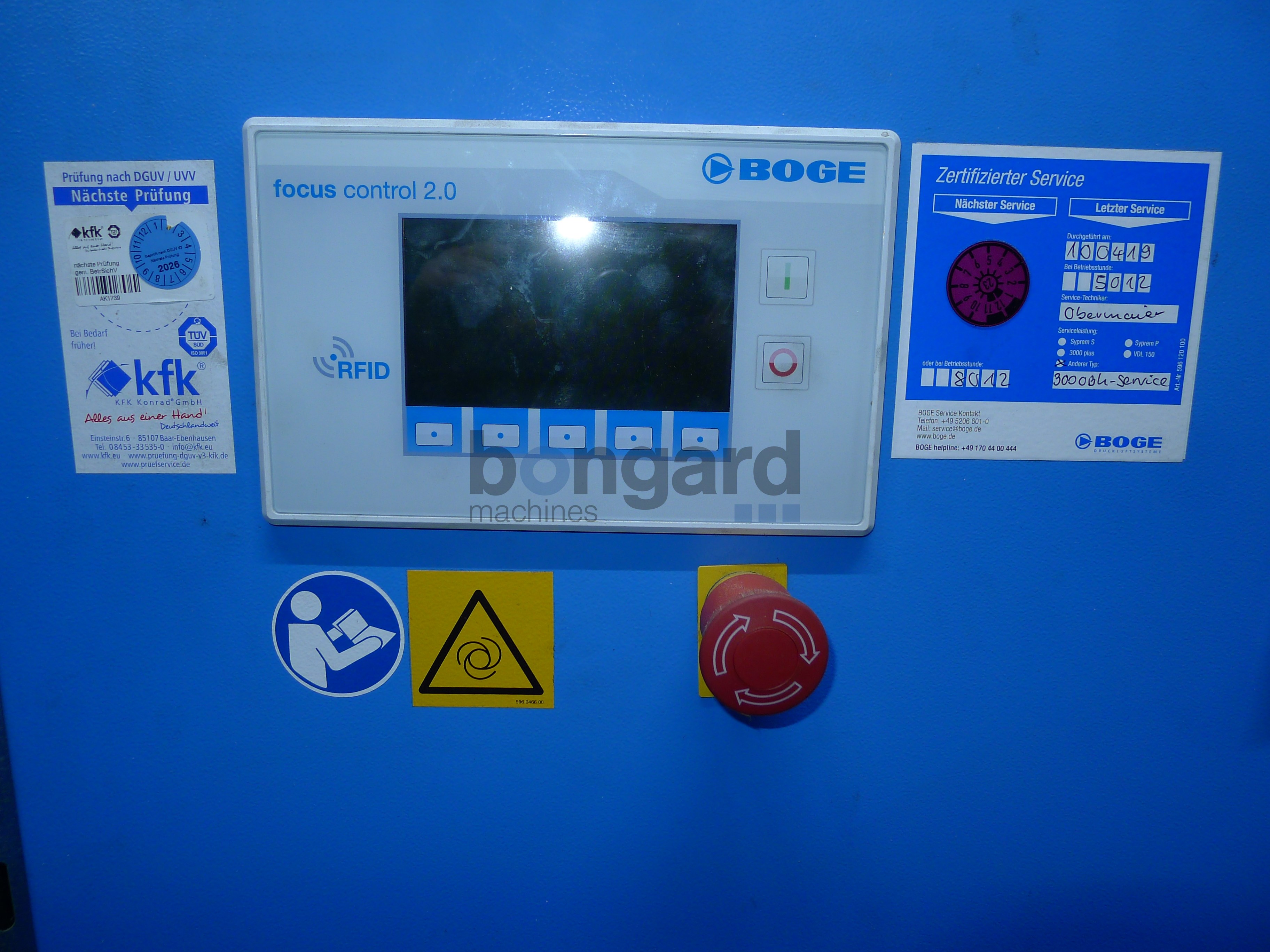 BOGE S150 screw compressor