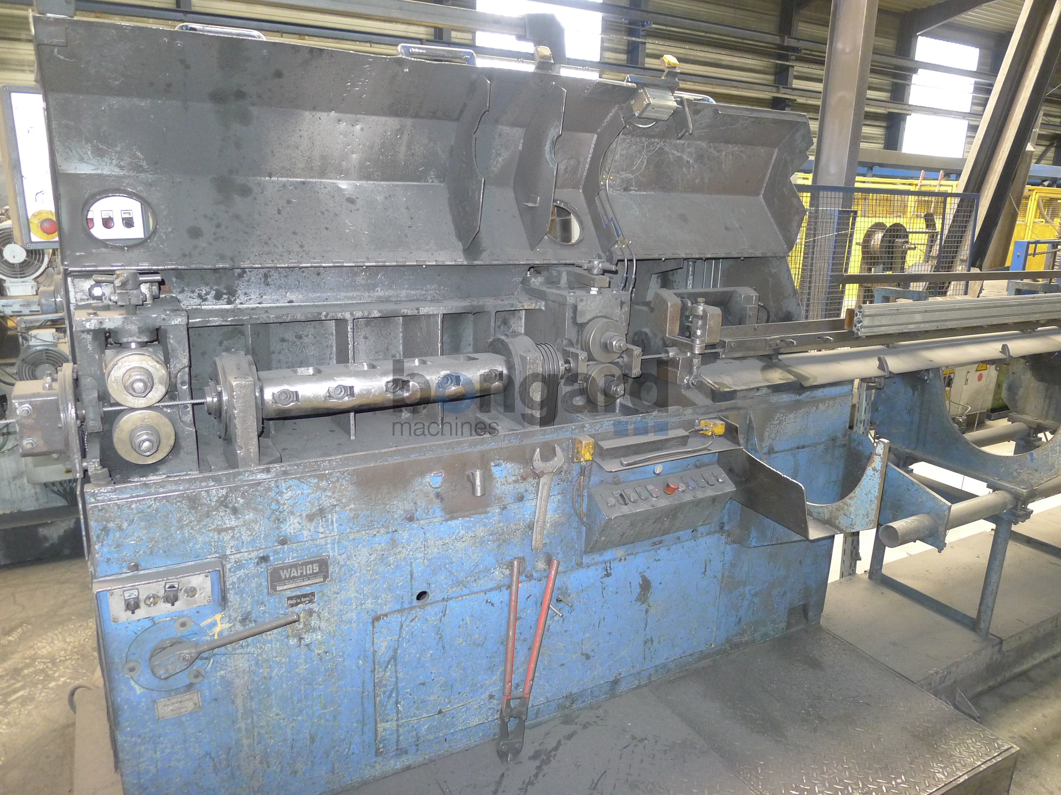 stretching line with inline straightening and cutting machine