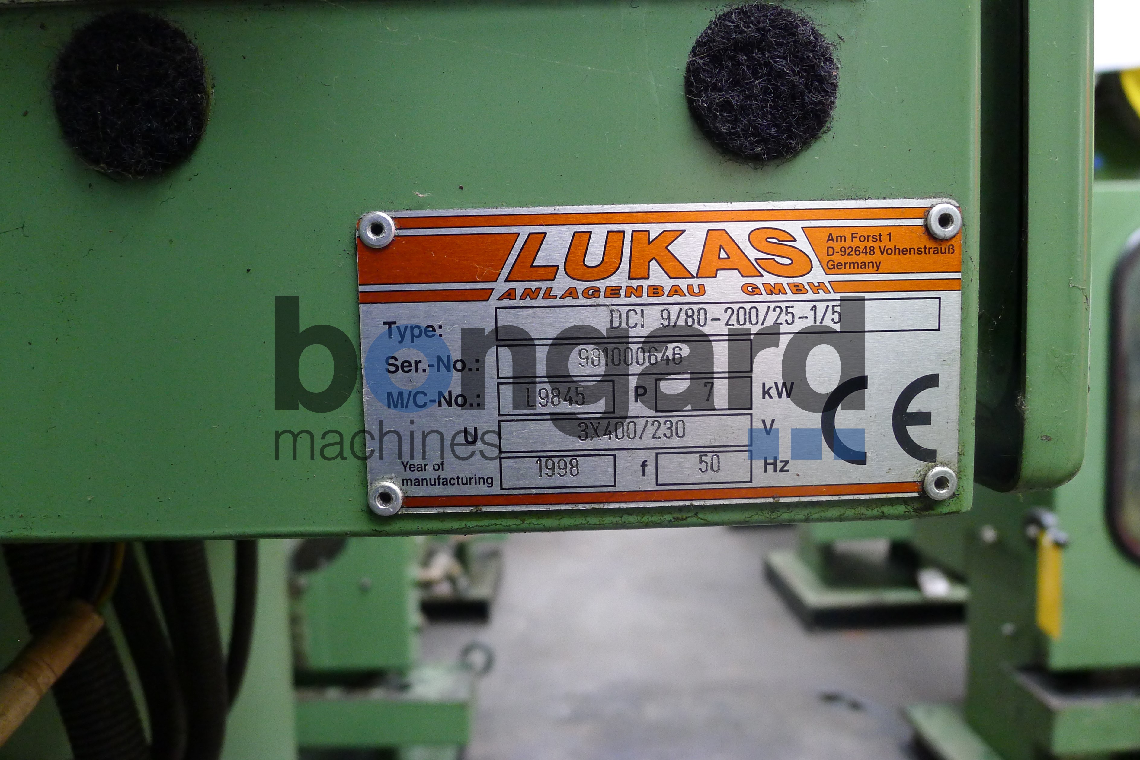 LUKAS DCI 9/80-200/25-1/5 tréfileuses inline