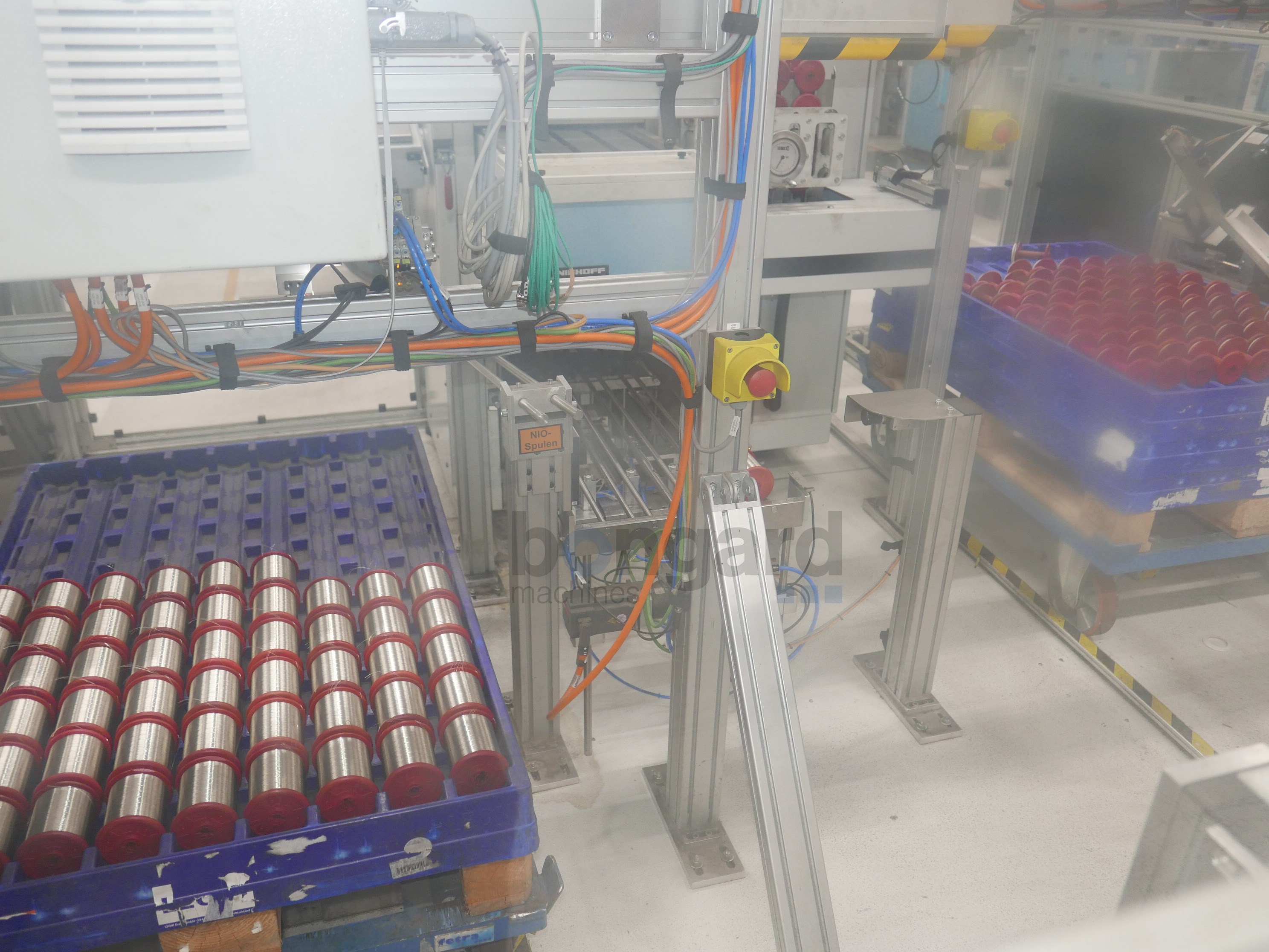 NIEHOFF DSA4 rewinding line for braiding spools