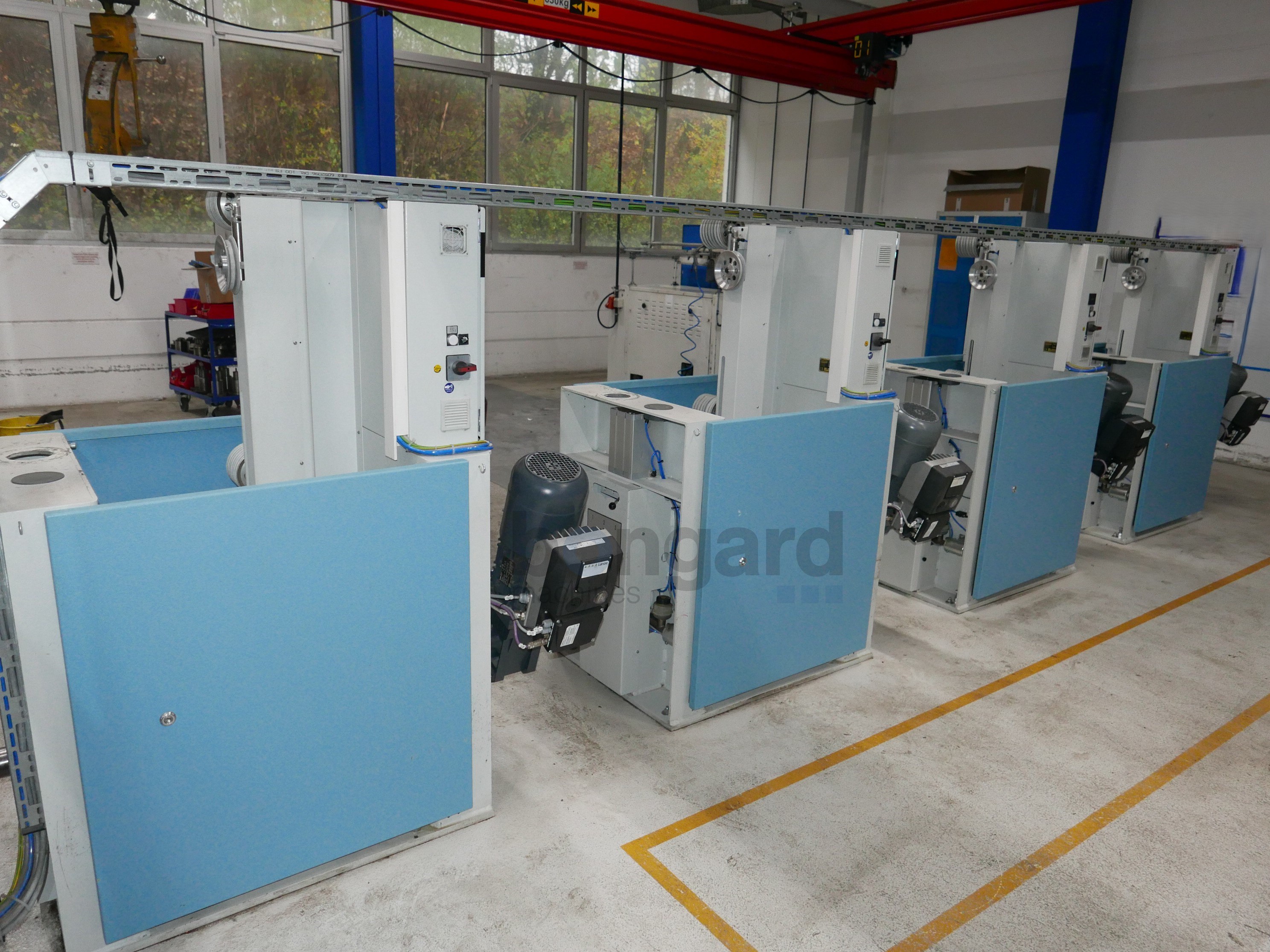 NIEHOFF DSA4 rewinding line for braiding spools