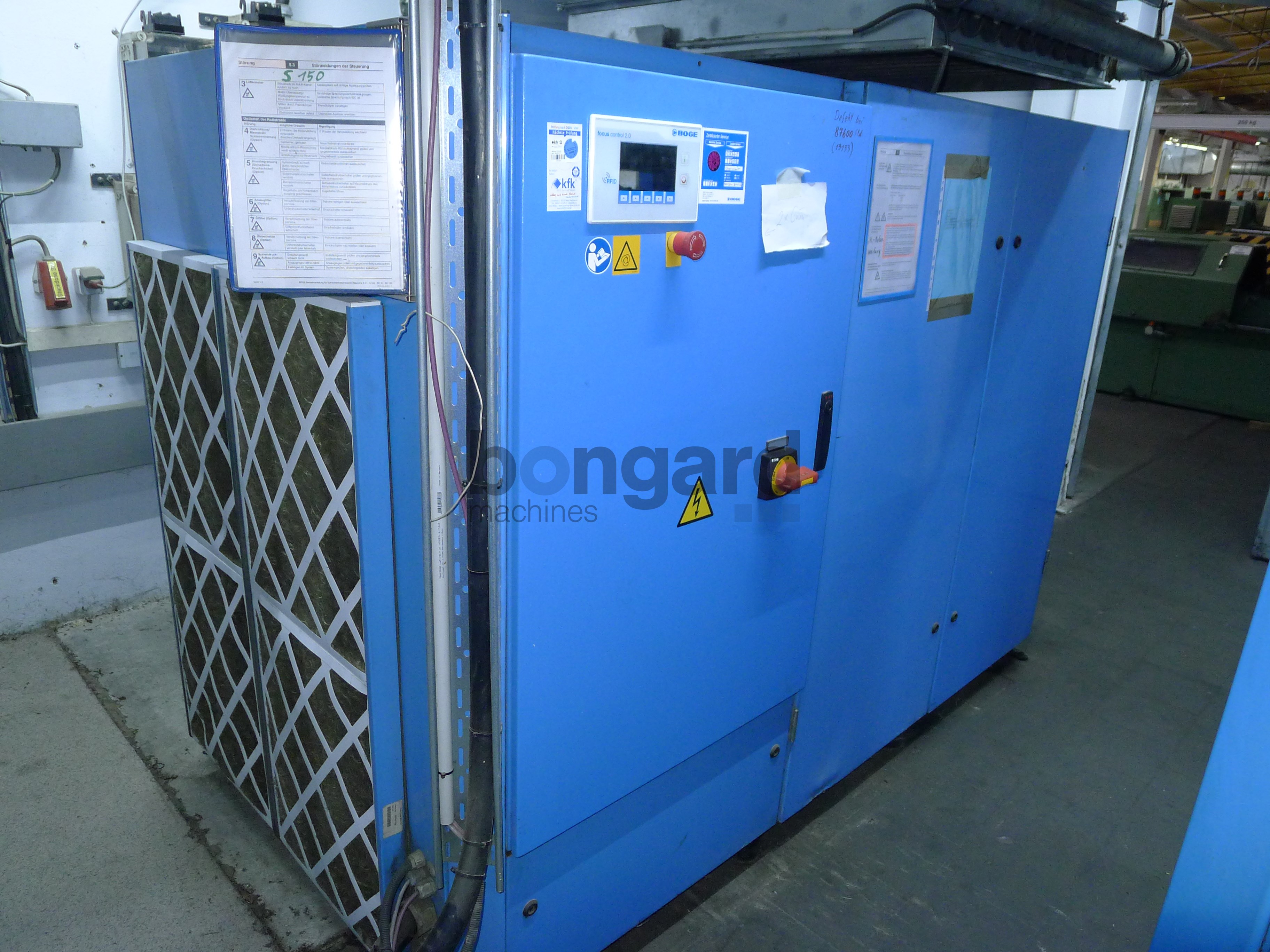 BOGE S150 screw compressor