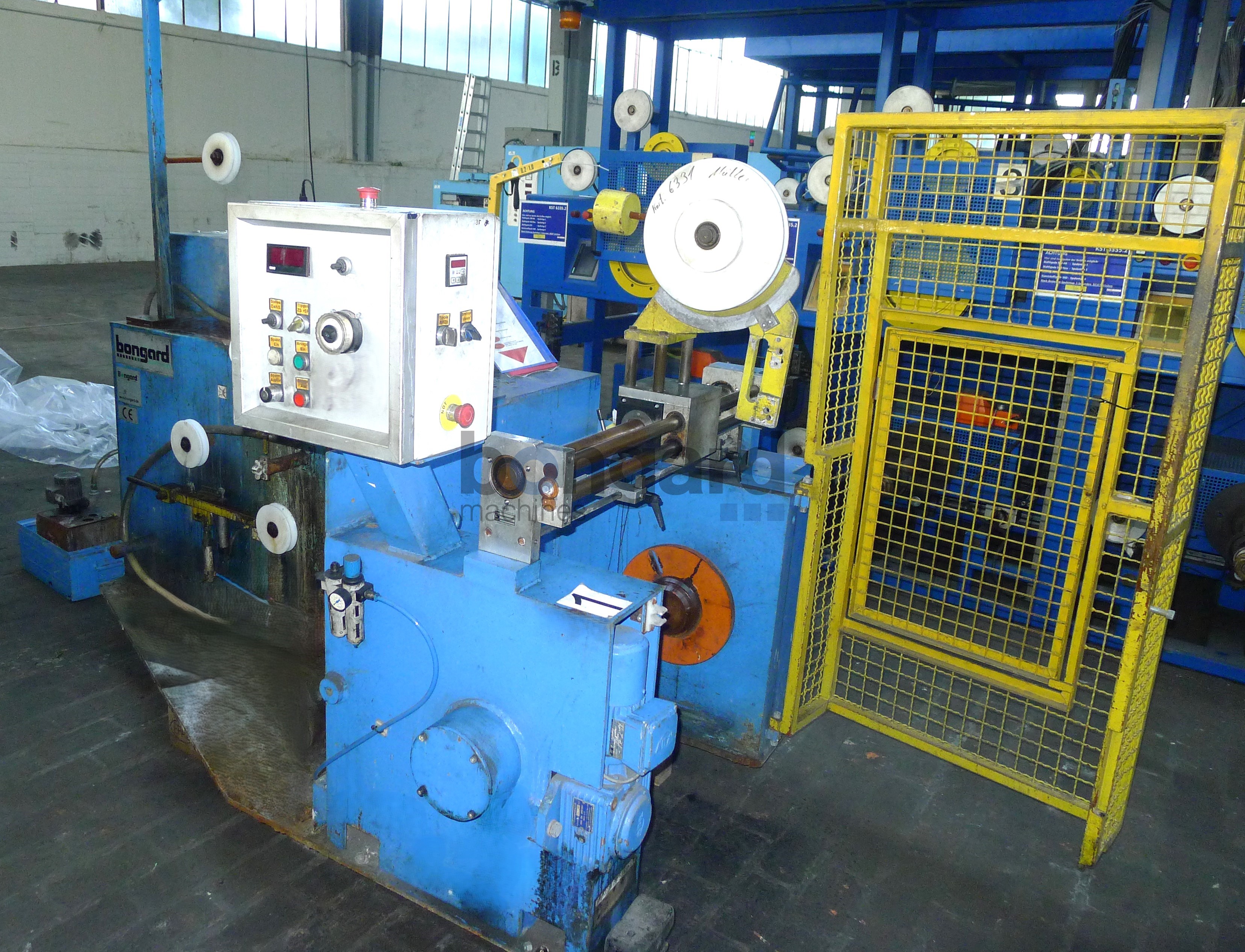 BONGARD spooler with drawing die