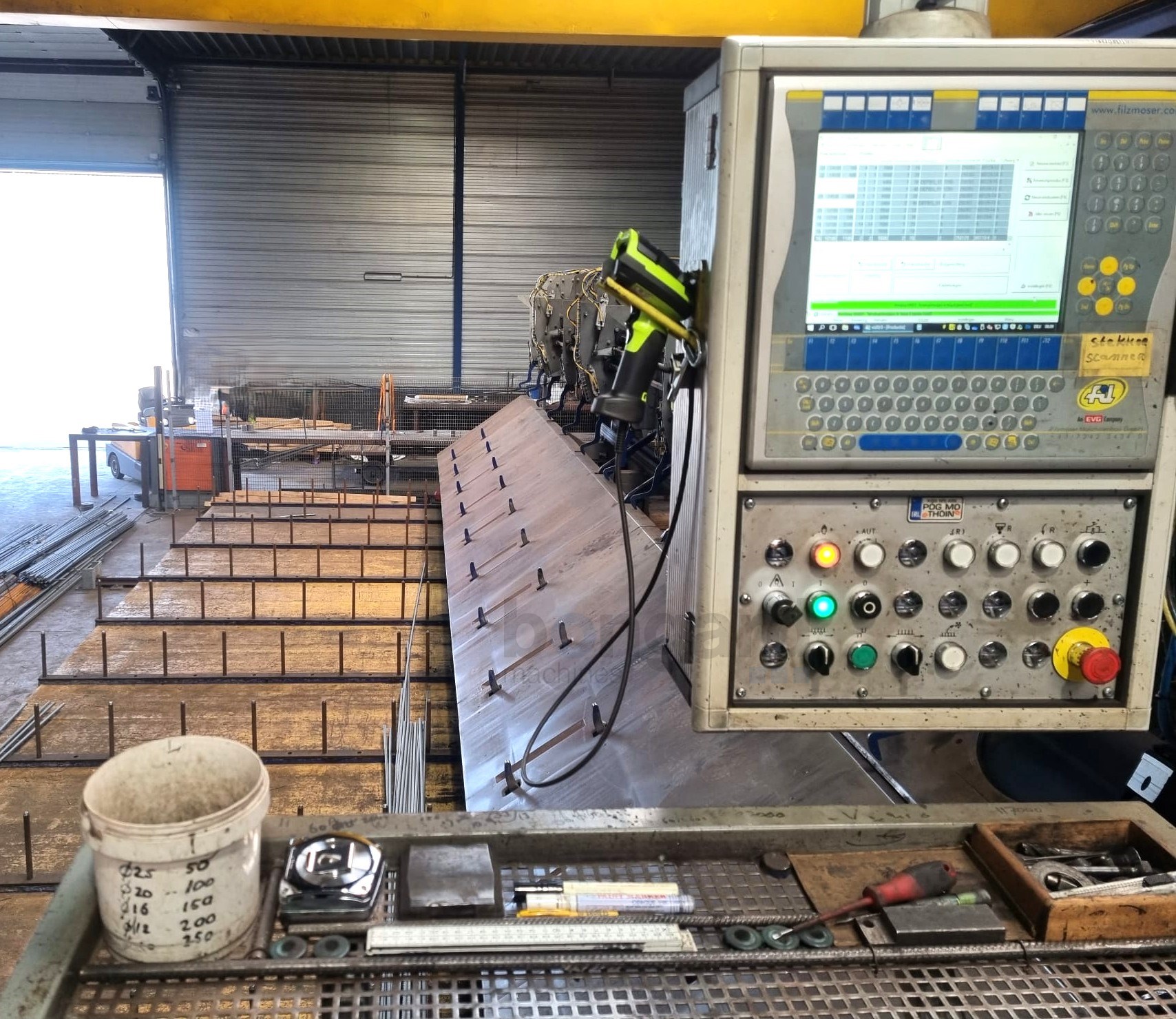 EVG DBE 28 Flexible processing centre for fully automatic cutting and bending of steel bars