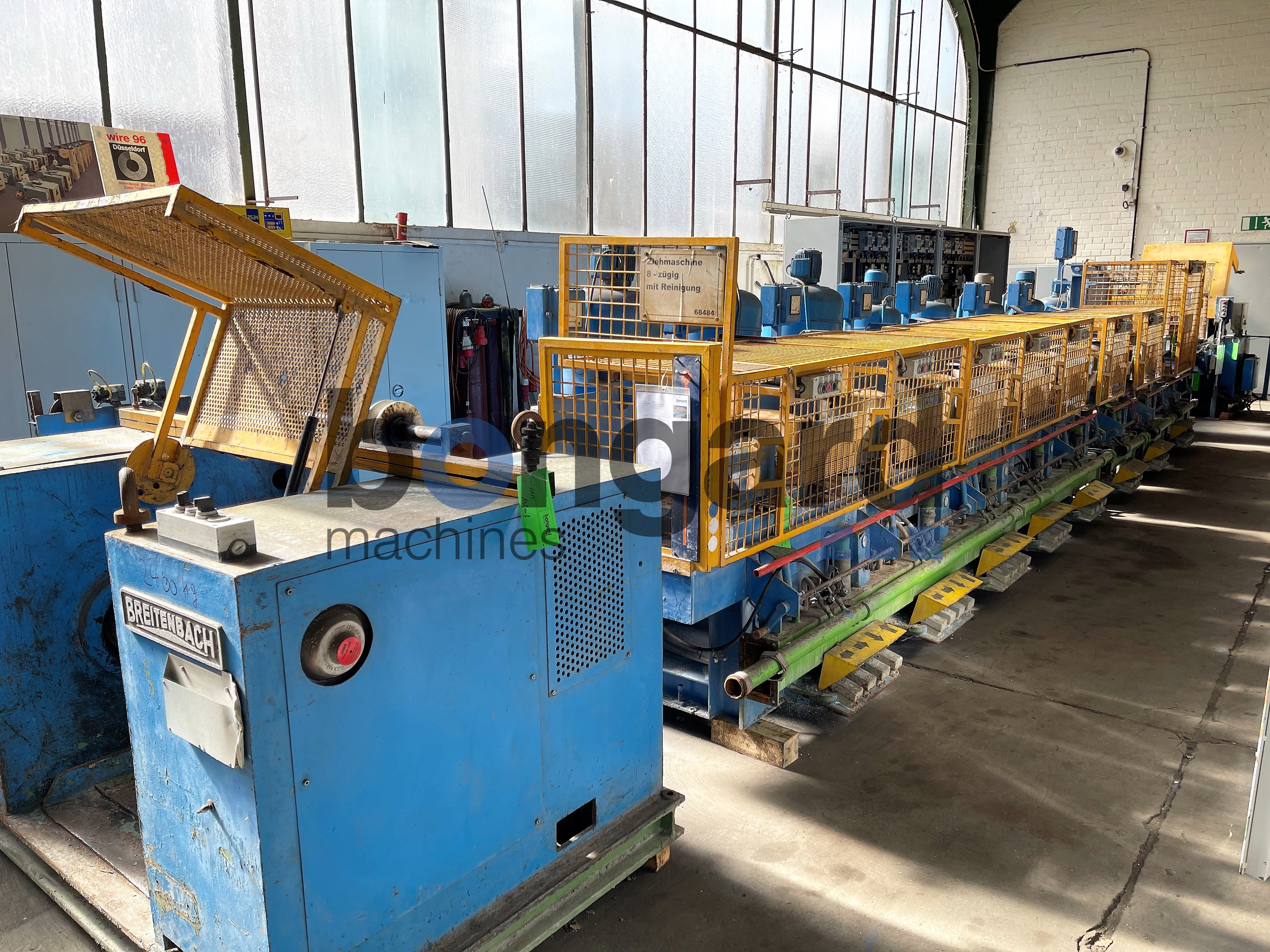 HERBORN-BREITENBACH M-3.R/4+G-4.0/8 tréfileuse à fil rectiligne