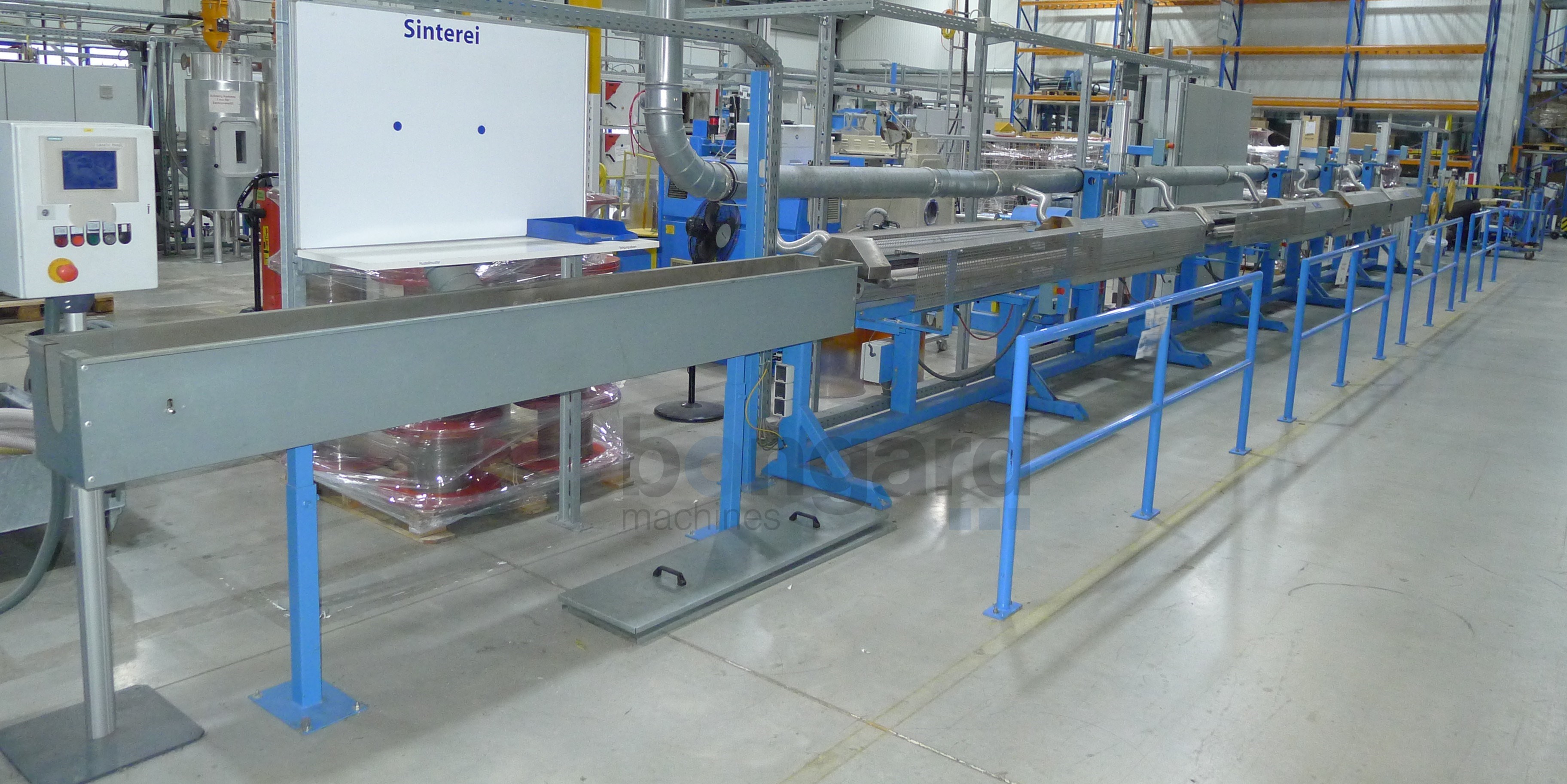HAGEN & FUNKE horizontal PTFE sinter oven line