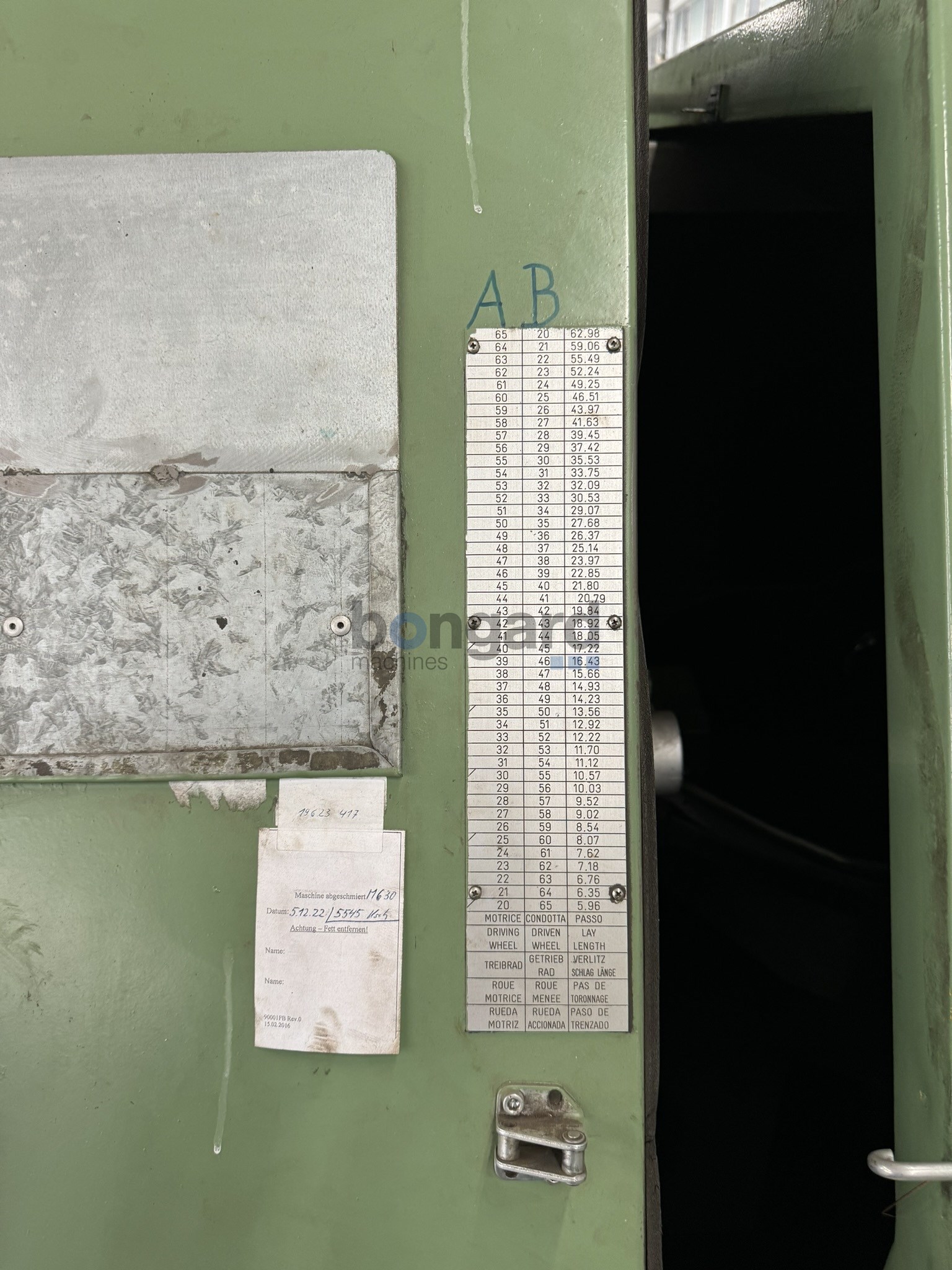 SAMP BM 630 D toronneuse double torsion
