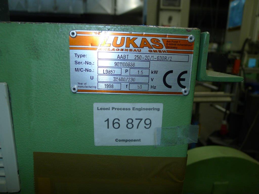 LUKAS AABT250-20/1-630R/2 single pay-off