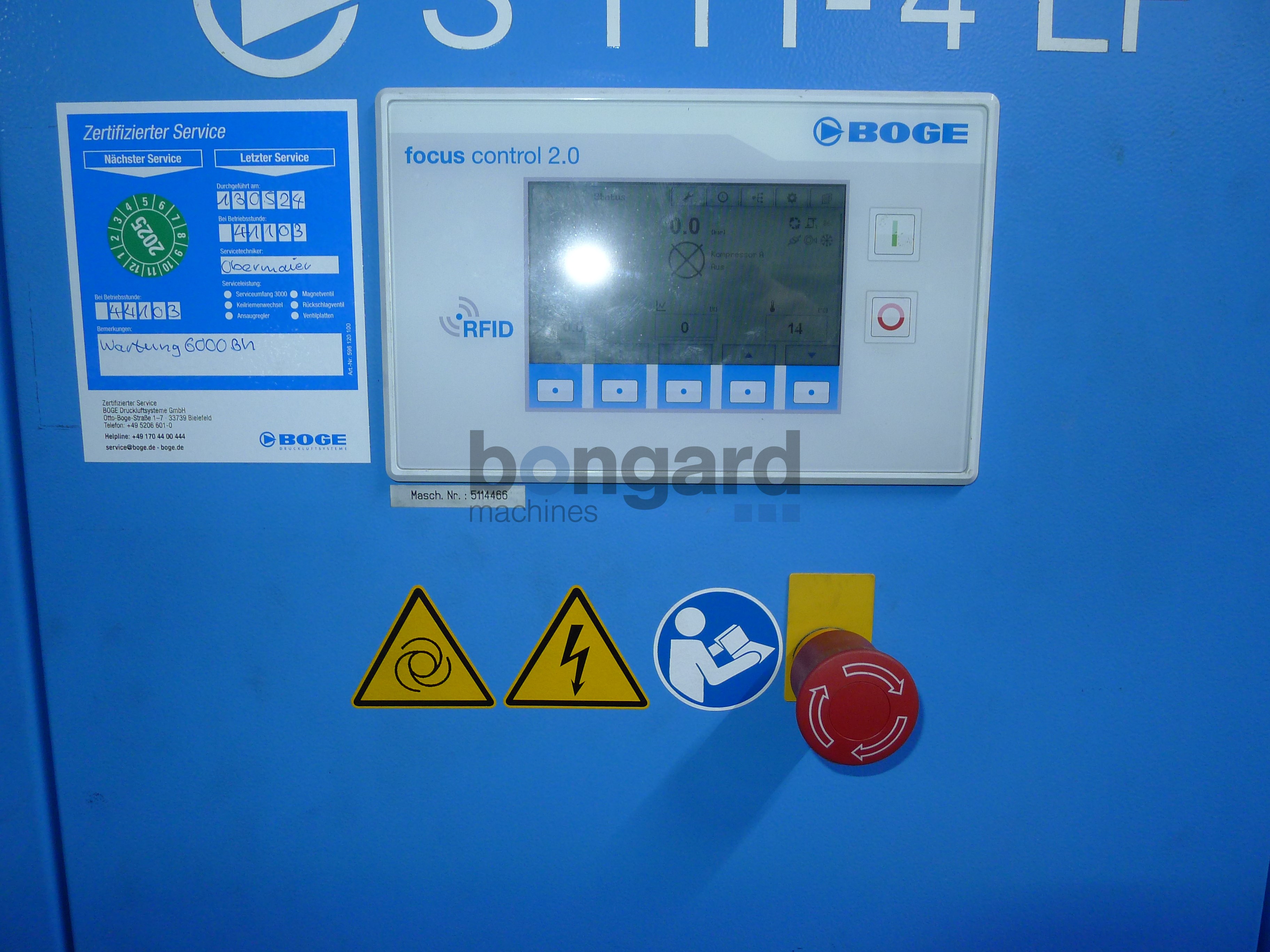 BOGE S111-4LF screw compressor