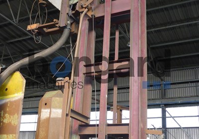 pay-off tower with 2 hydraulic pay-off beams