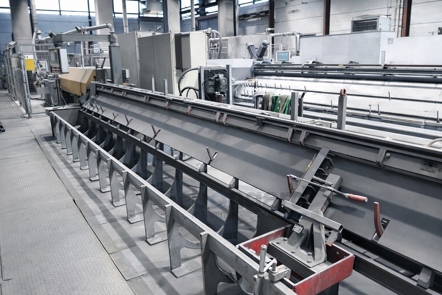 EVG Inline drawing -  straightening and cutting line