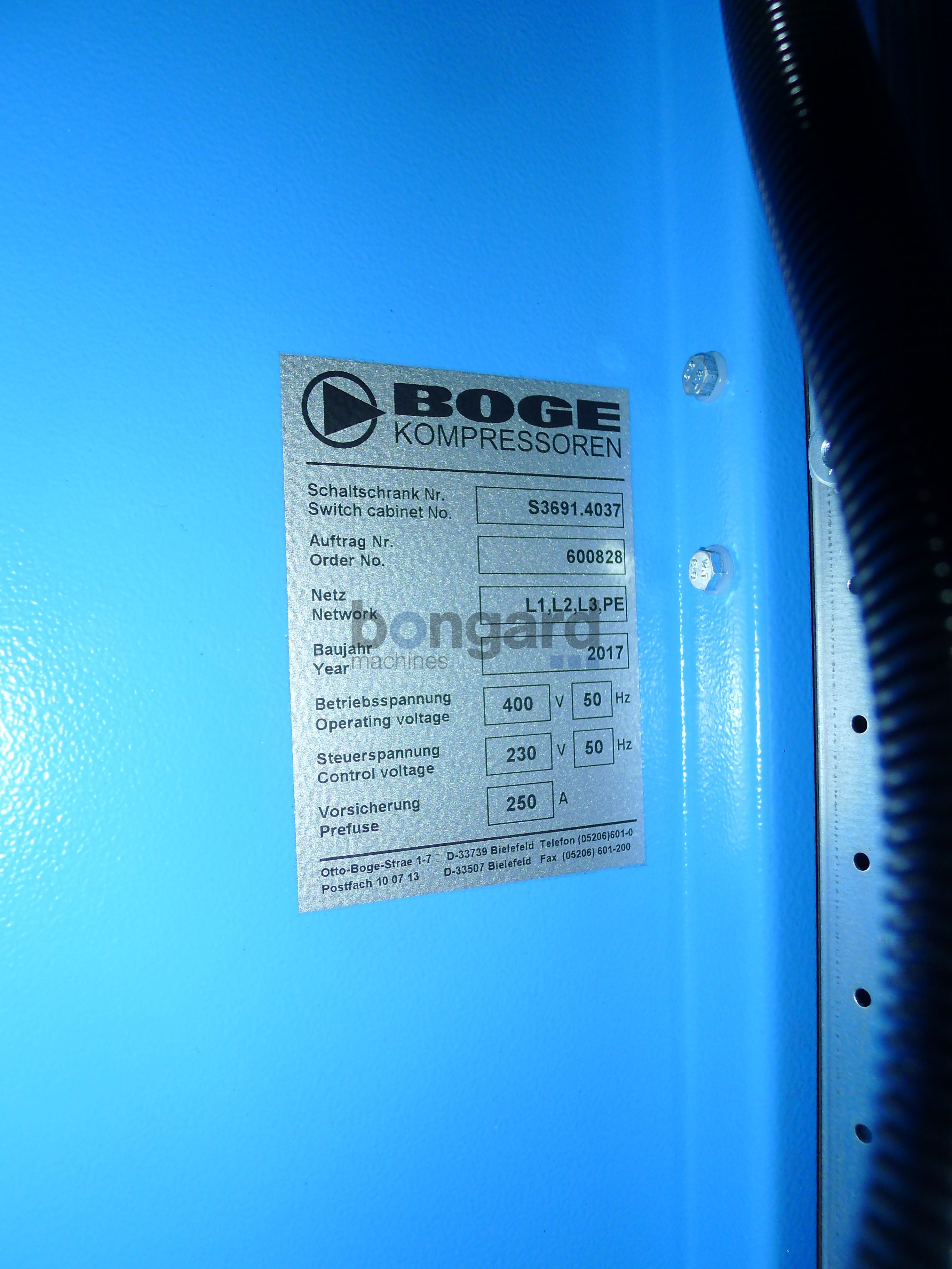 BOGE S111-4LF screw compressor