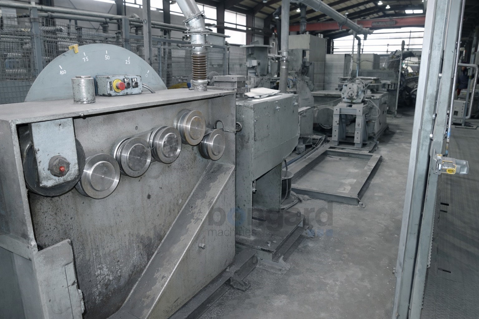 EVG Inline drawing -  straightening and cutting line
