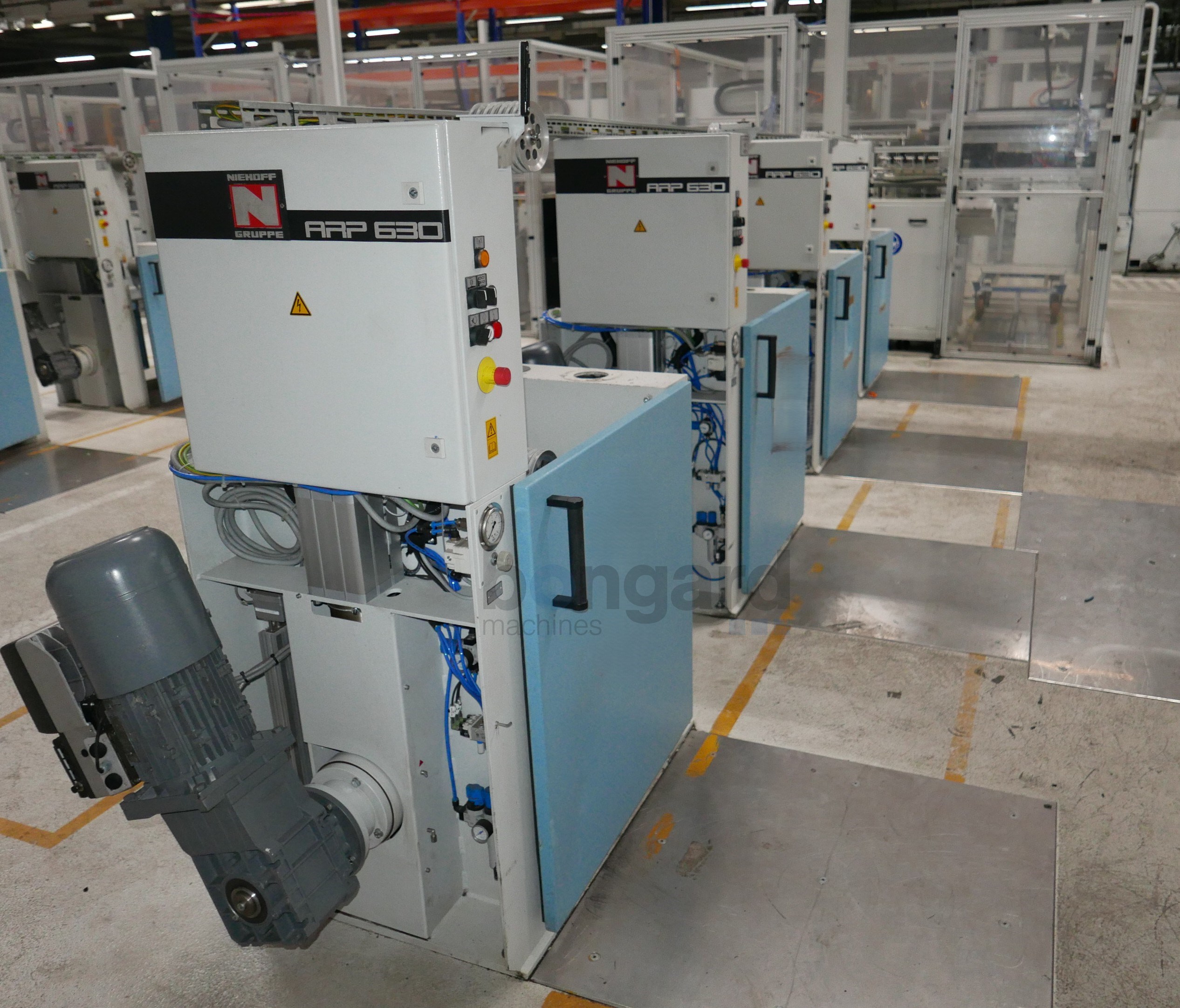 NIEHOFF DSA4 rewinding line for braiding spools