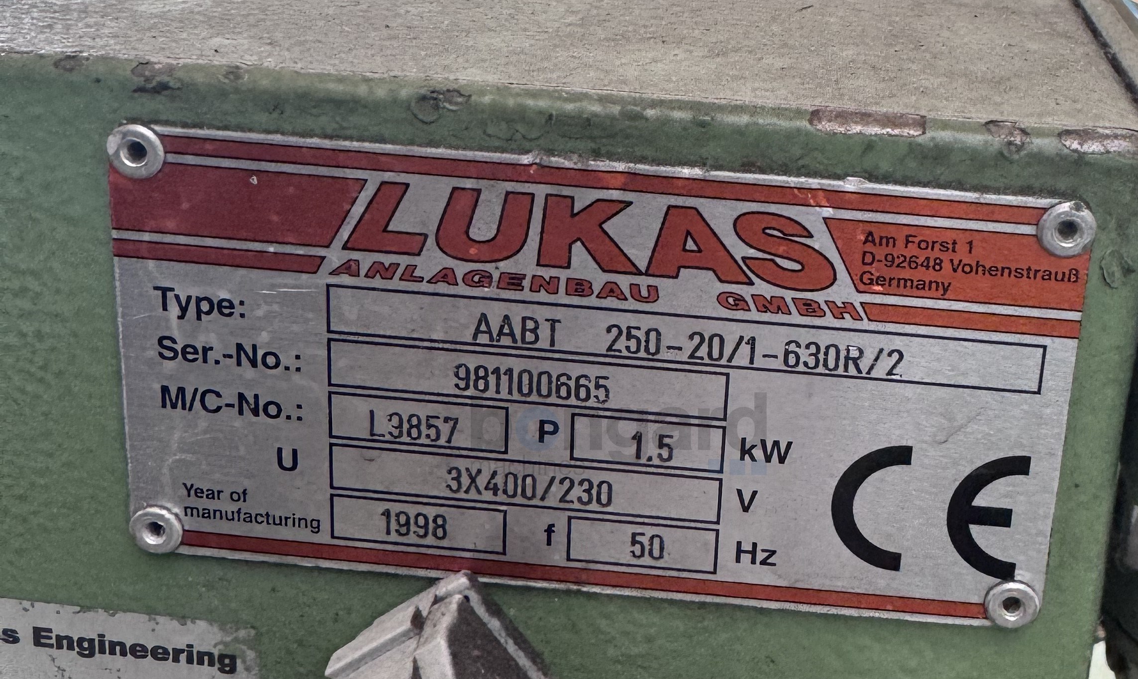 LUKAS AABT250 single pay-off