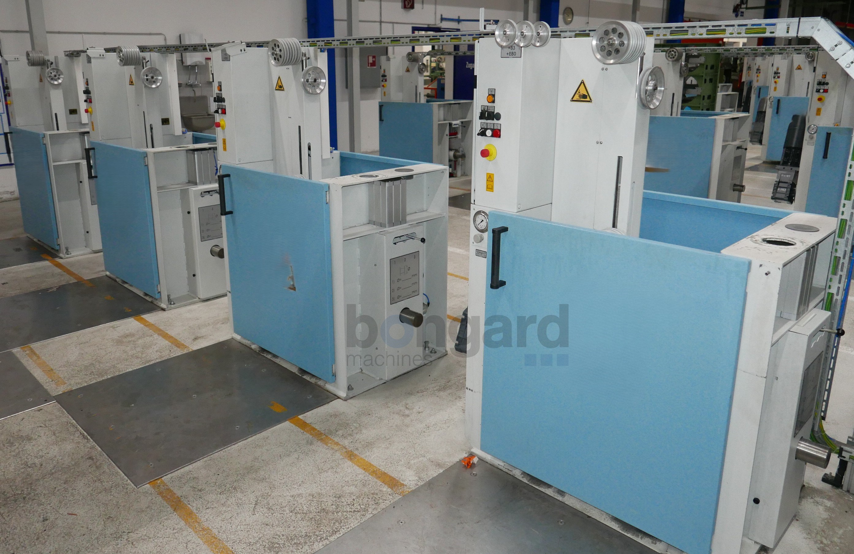 NIEHOFF DSA4 rewinding line for braiding spools