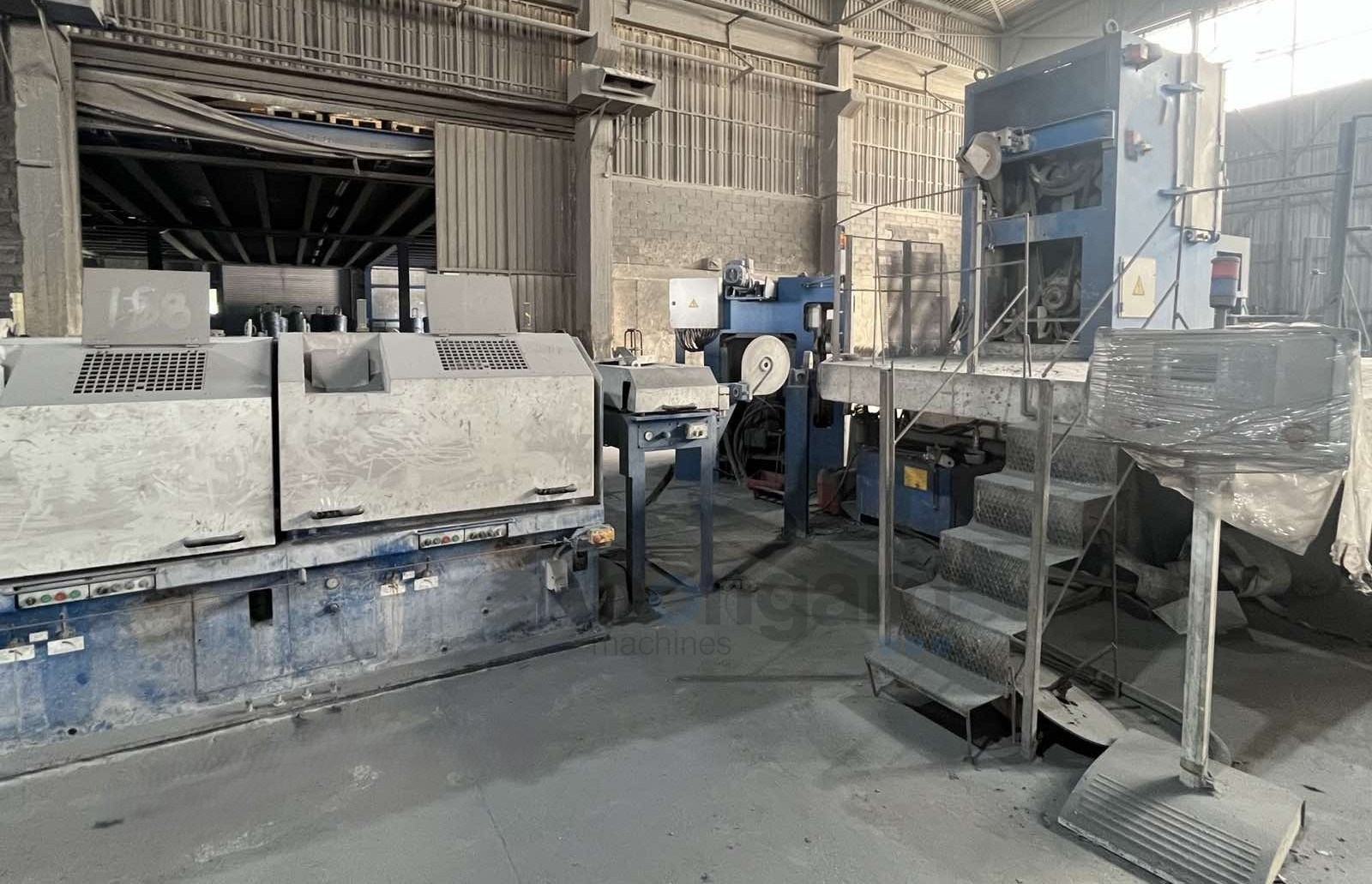 KOCH KGT 25/12 OTA straight-line wire drawing line with automatic tension control