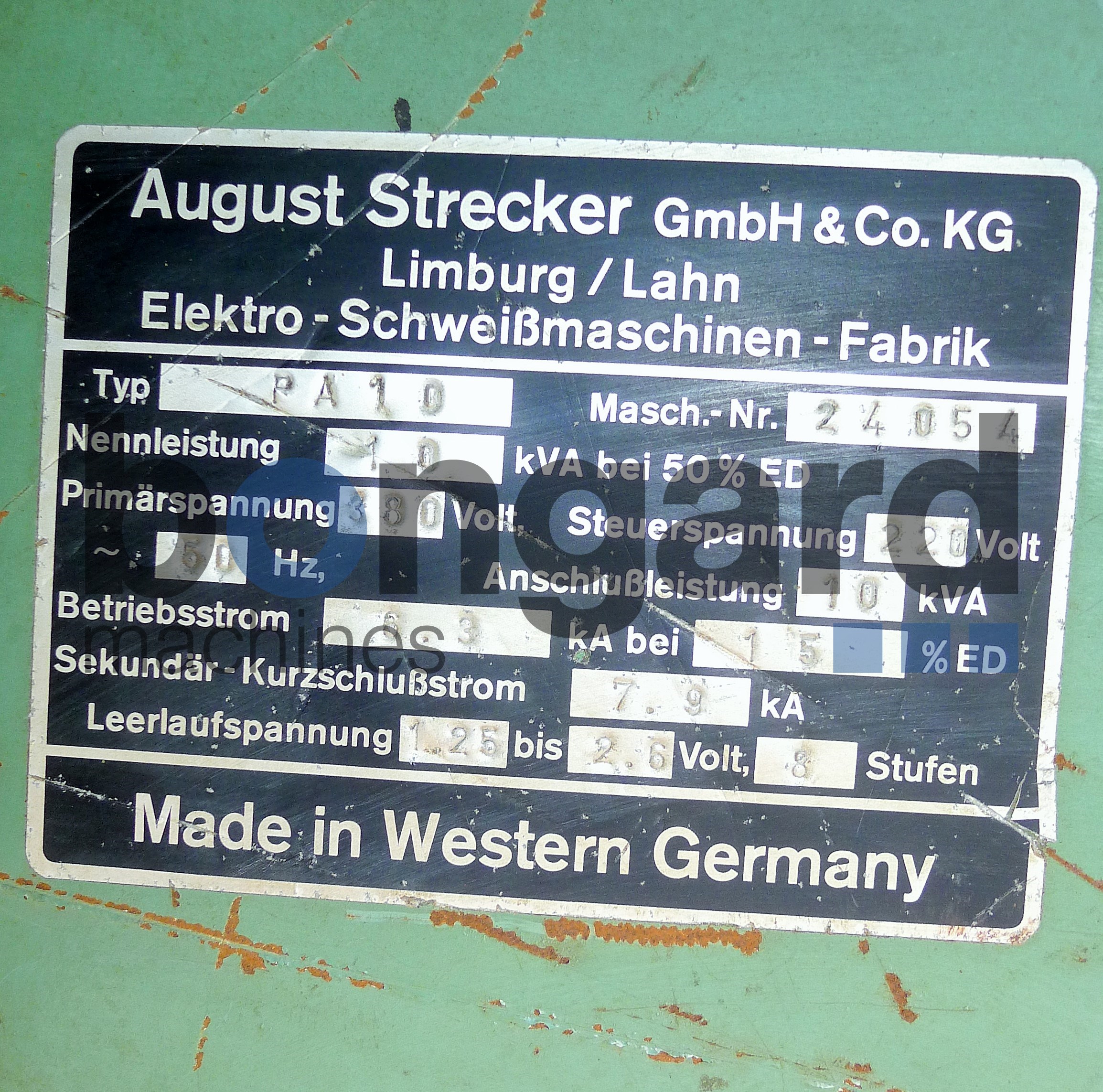 STRECKER PA 10 Машина контактной сварки