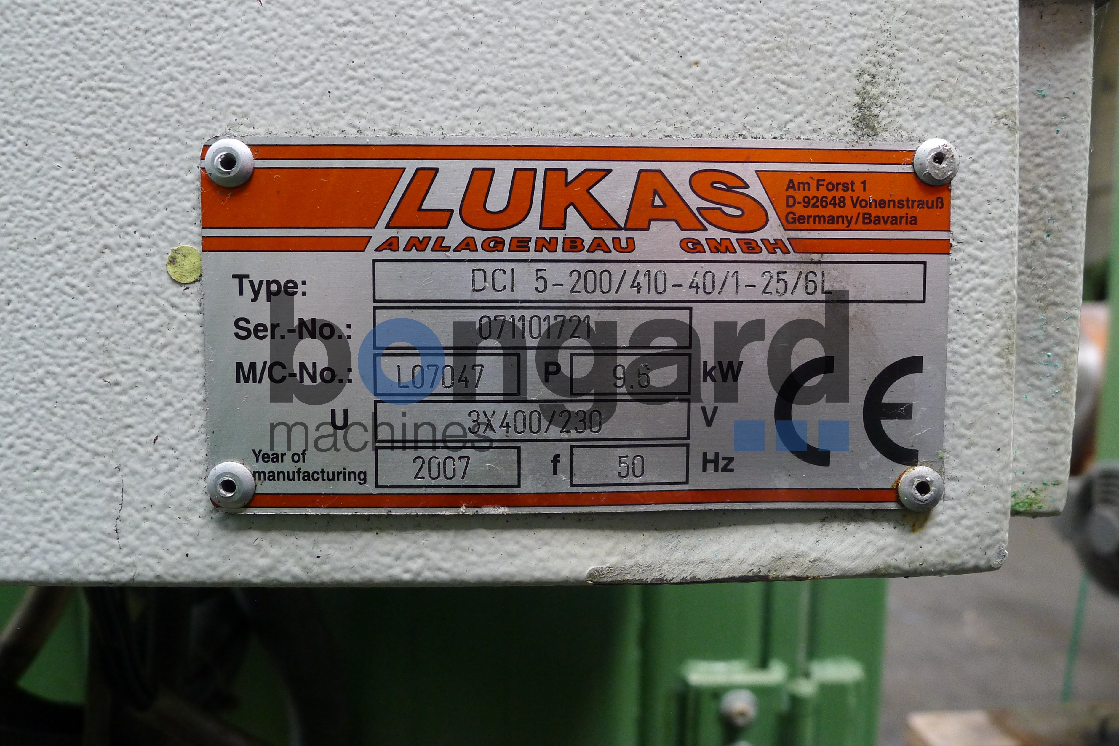 LUKAS DCI 5-200/410-40/1-25/6L tréfileuses inline