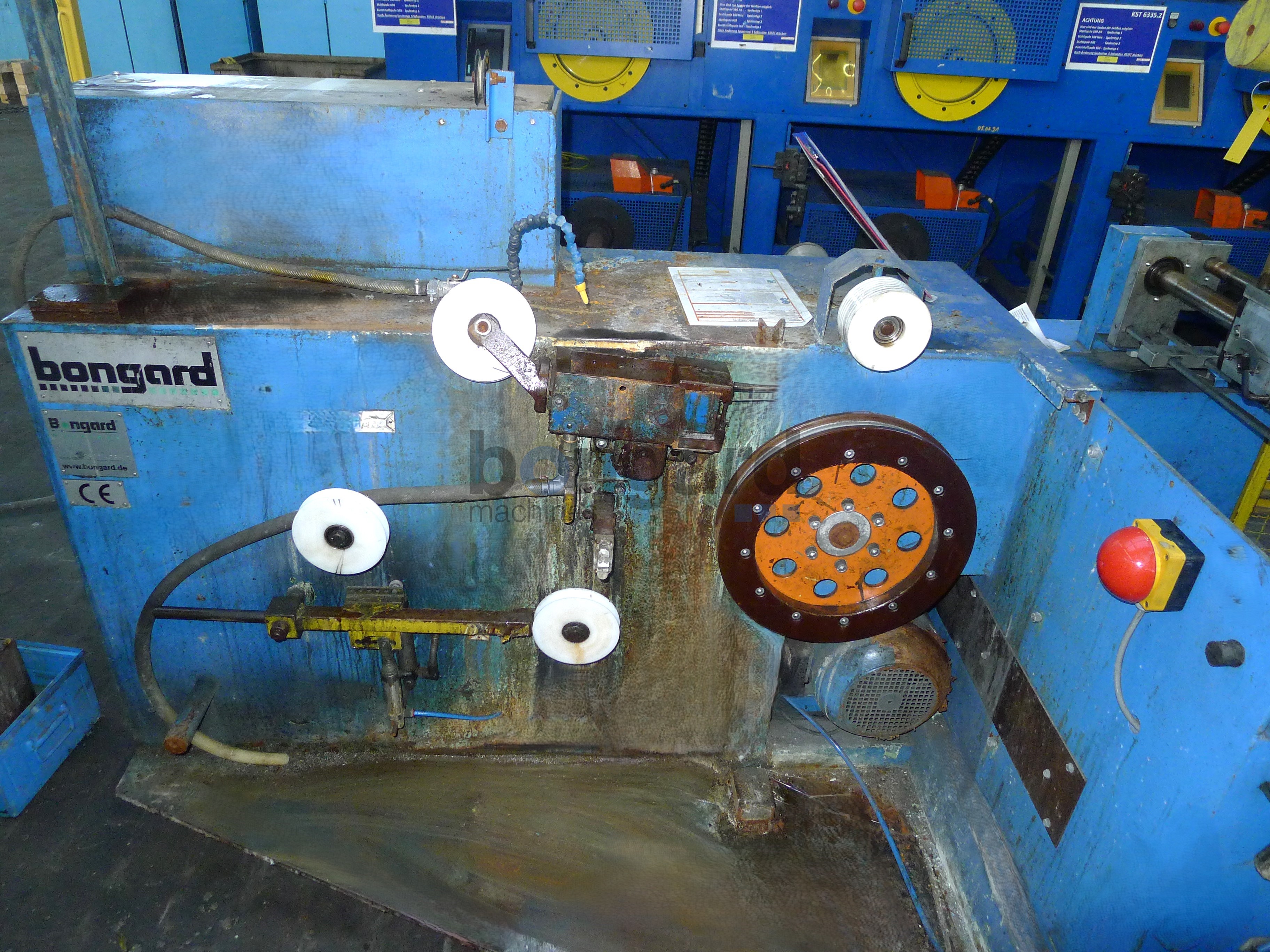 BONGARD spooler with drawing die