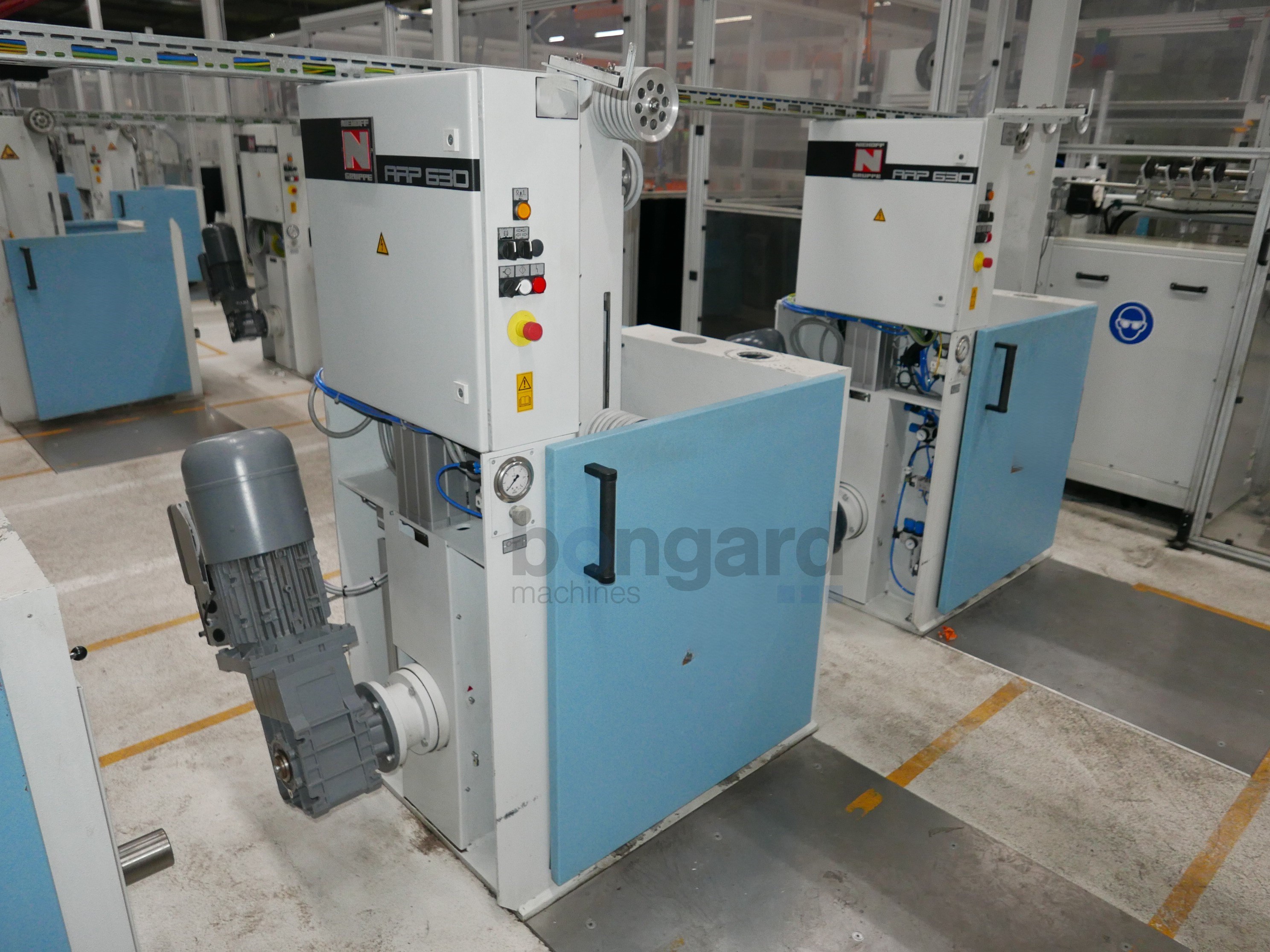 NIEHOFF DSA4 rewinding line for braiding spools