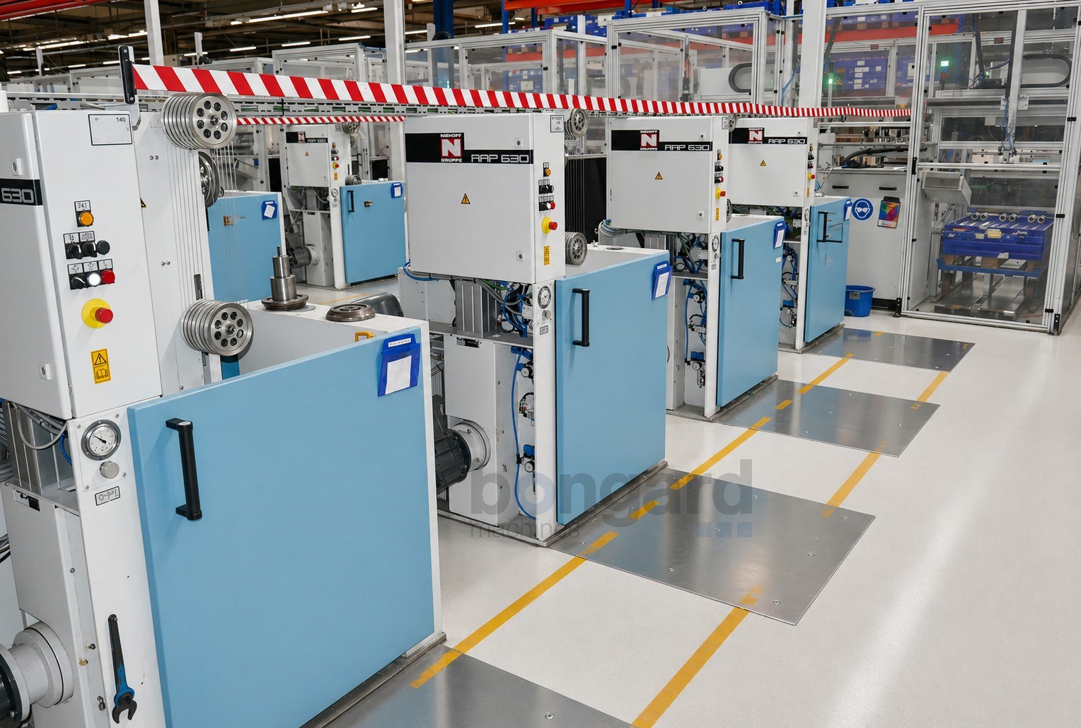 NIEHOFF DSA4 rewinding line for braiding spools