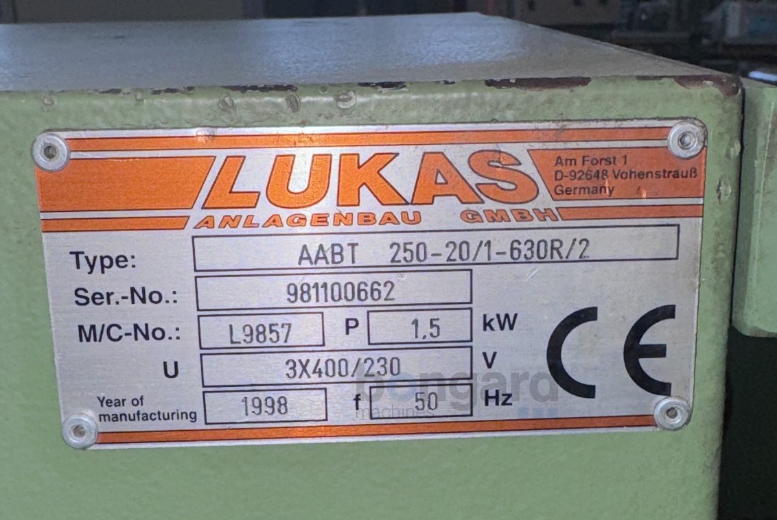 LUKAS AABT 250-20/1-630R/2 Dérouleur alimenté