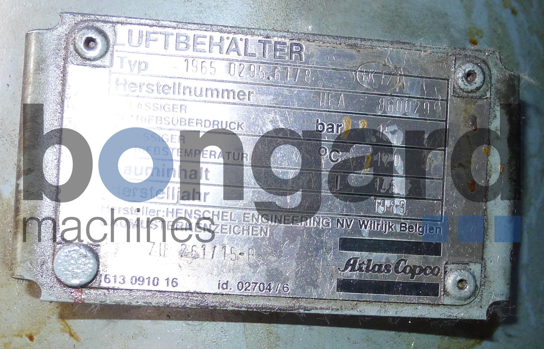 ATLAS COPCO GA 1107.5 compresseur