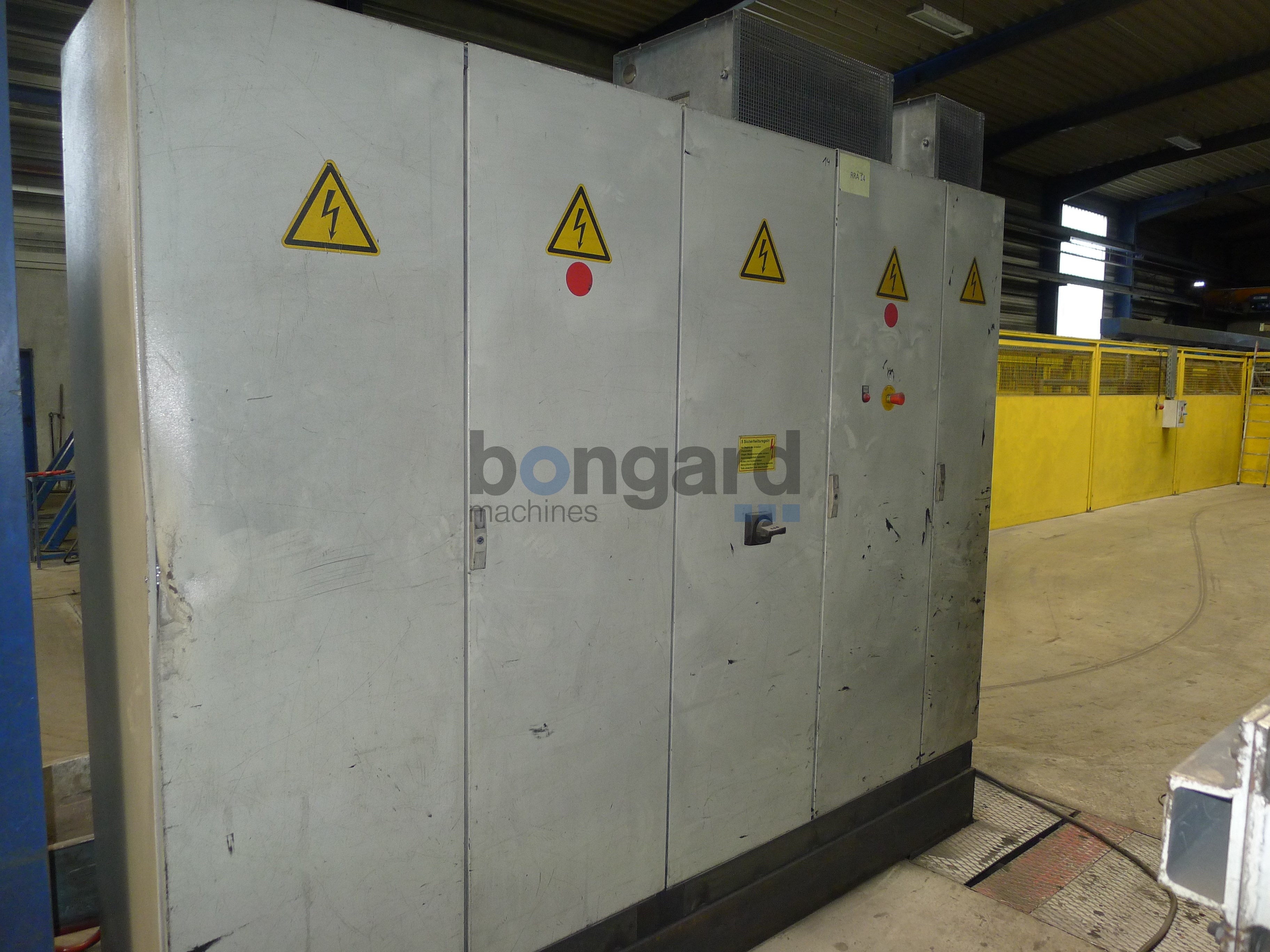 stretching line with inline straightening and cutting machine