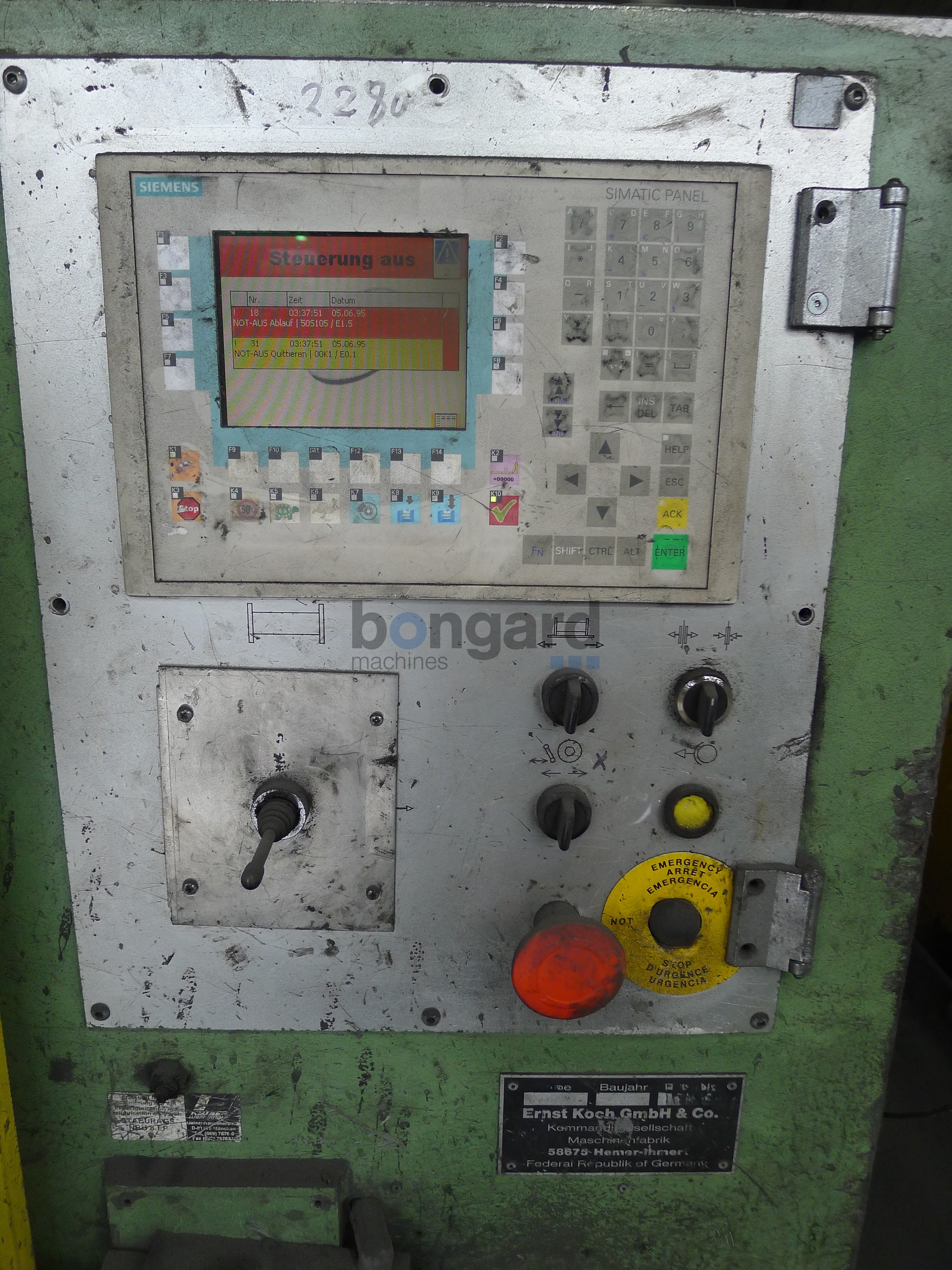 KOCH KGT 28/4 drawing line for smooth and ribbed wire