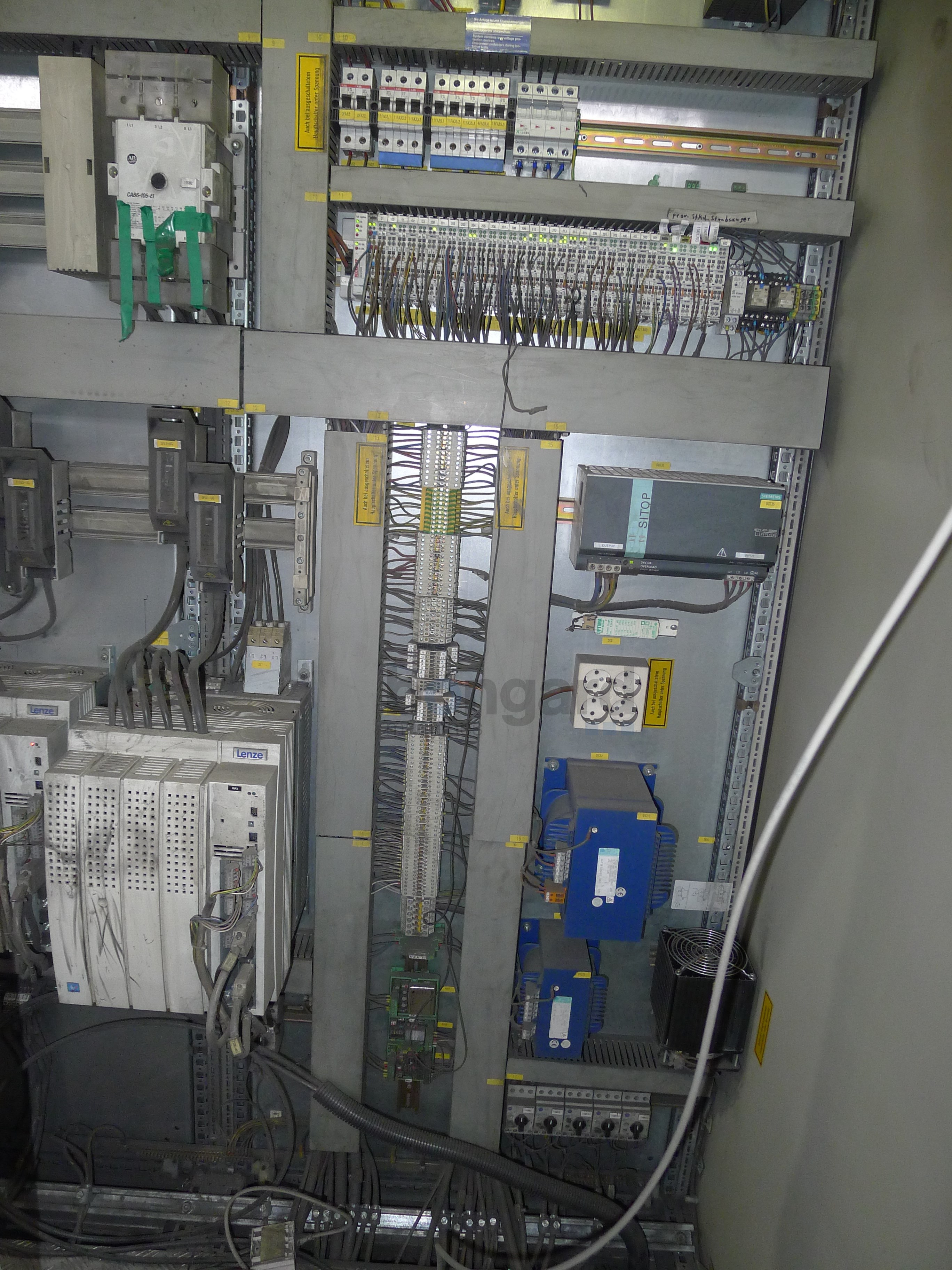 EVG Inline drawing -  straightening and cutting line