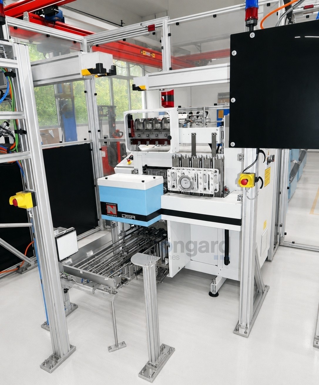 NIEHOFF DSA4 rewinding line for braiding spools