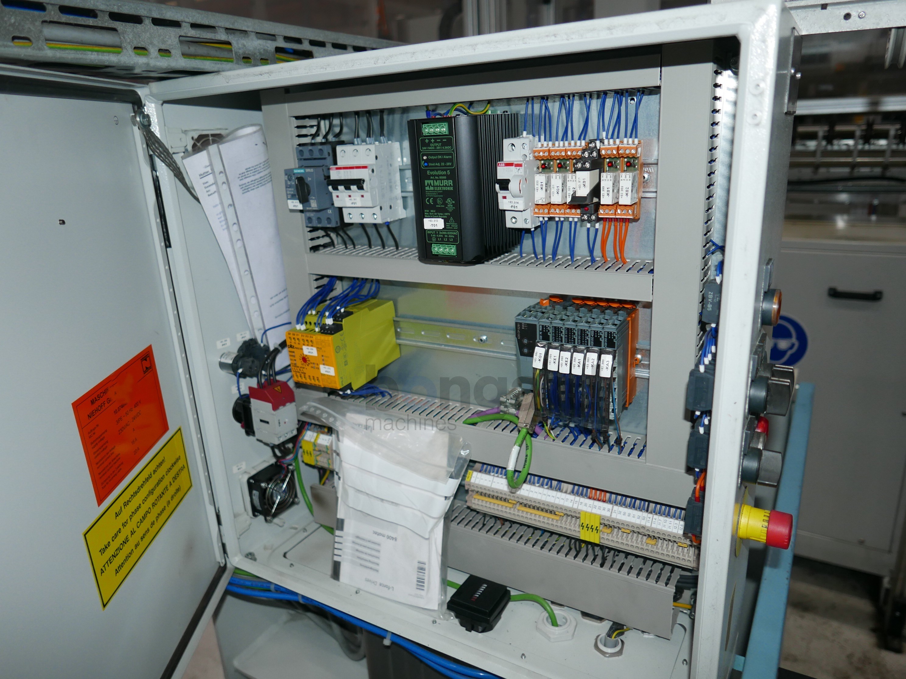 NIEHOFF DSA4 rewinding line for braiding spools