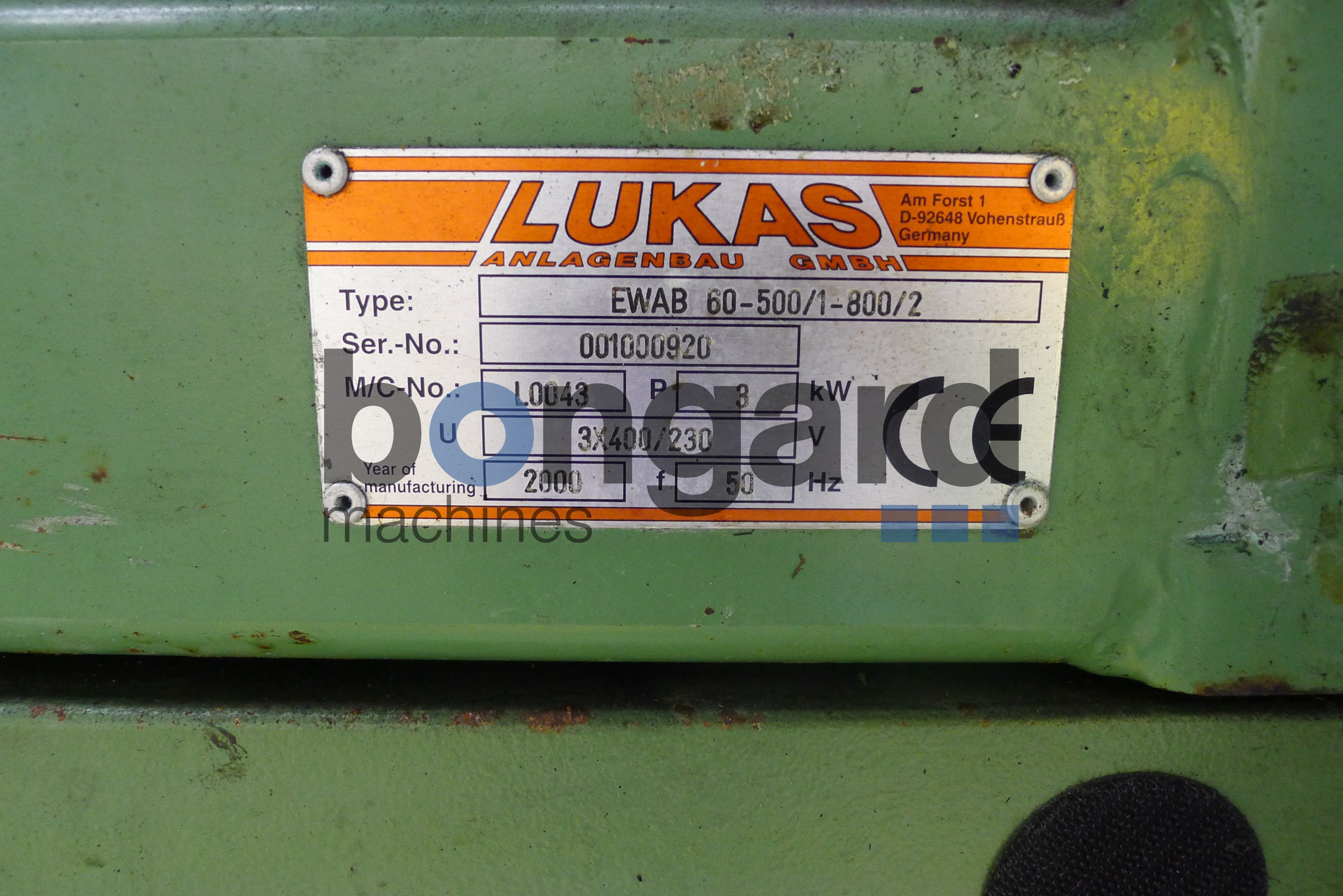 LUKAS EWAB 60-500/1-800/2 enrouler de pot