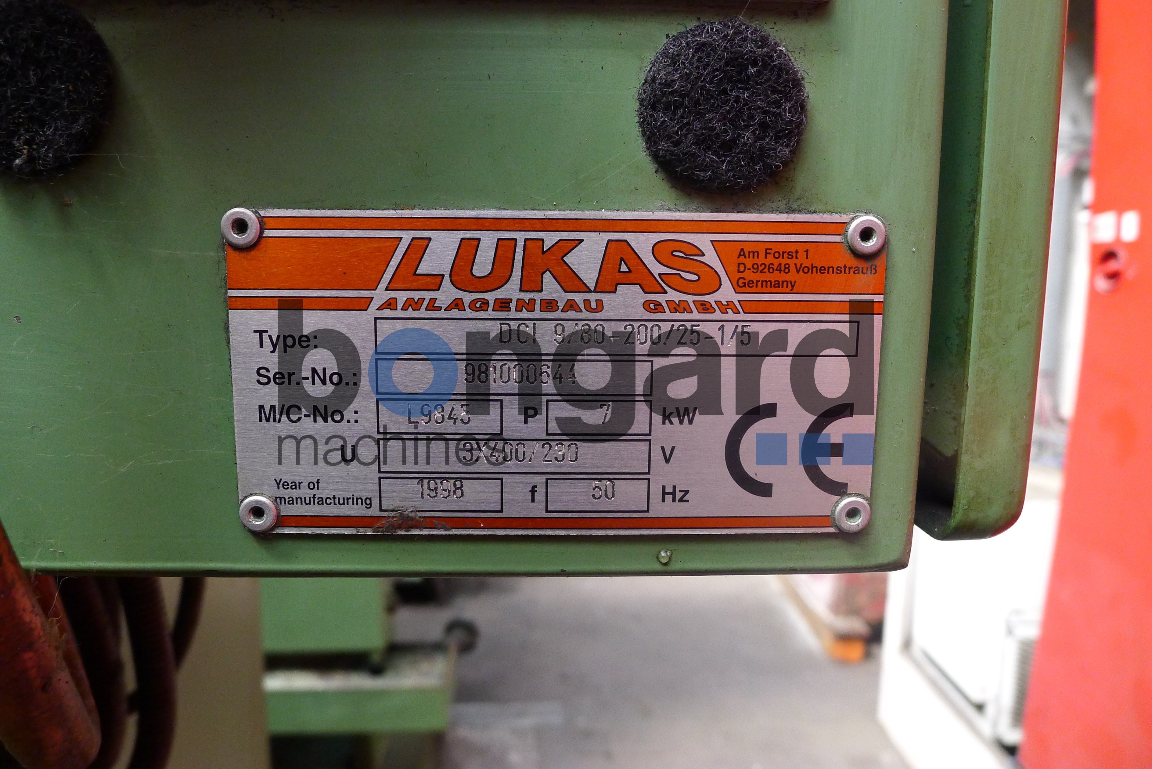 LUKAS DCI 9x80-200/25-1/5 tréfileuses inline