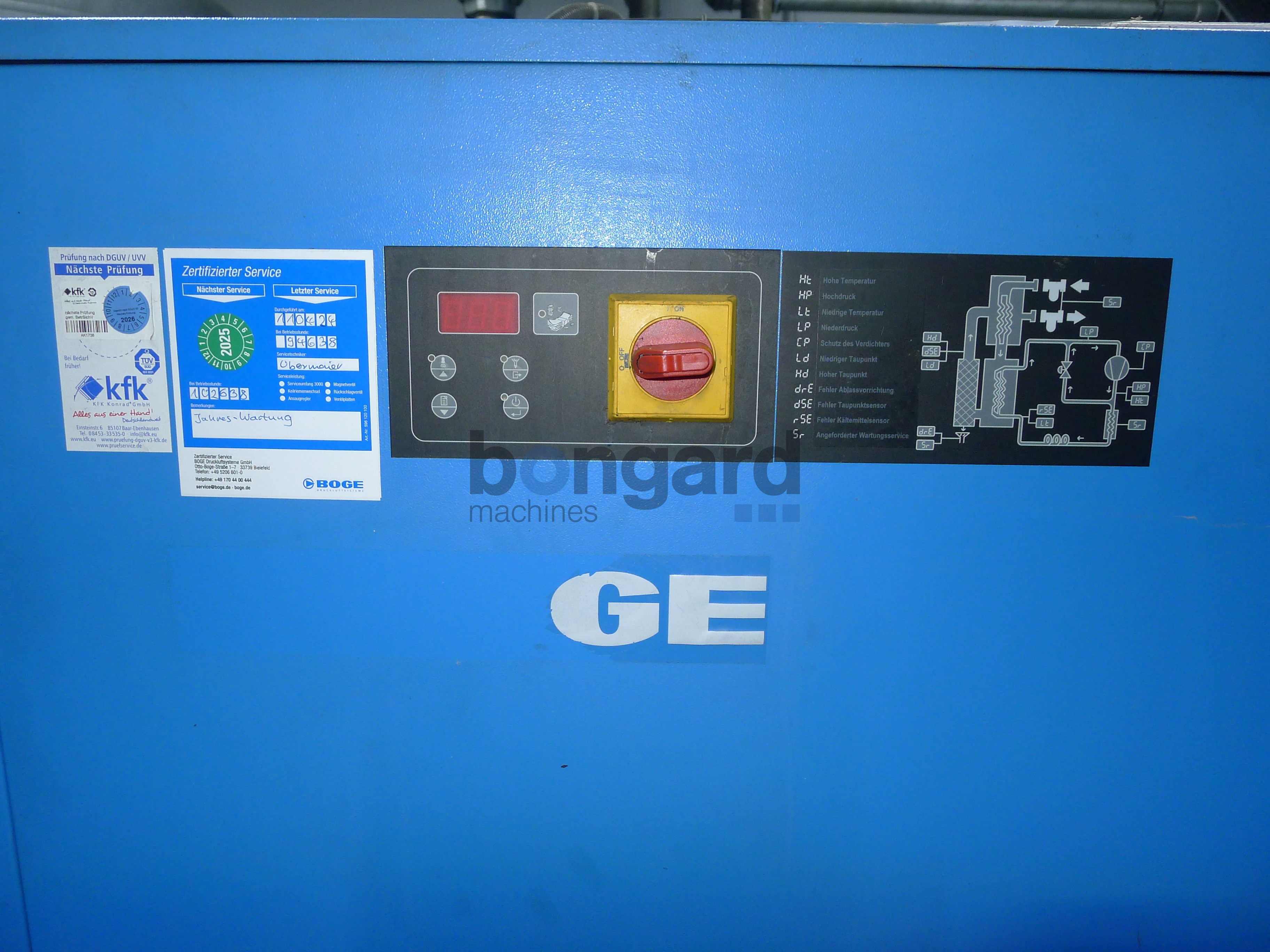 BOGE DS520 Air Preasure Refrigerant